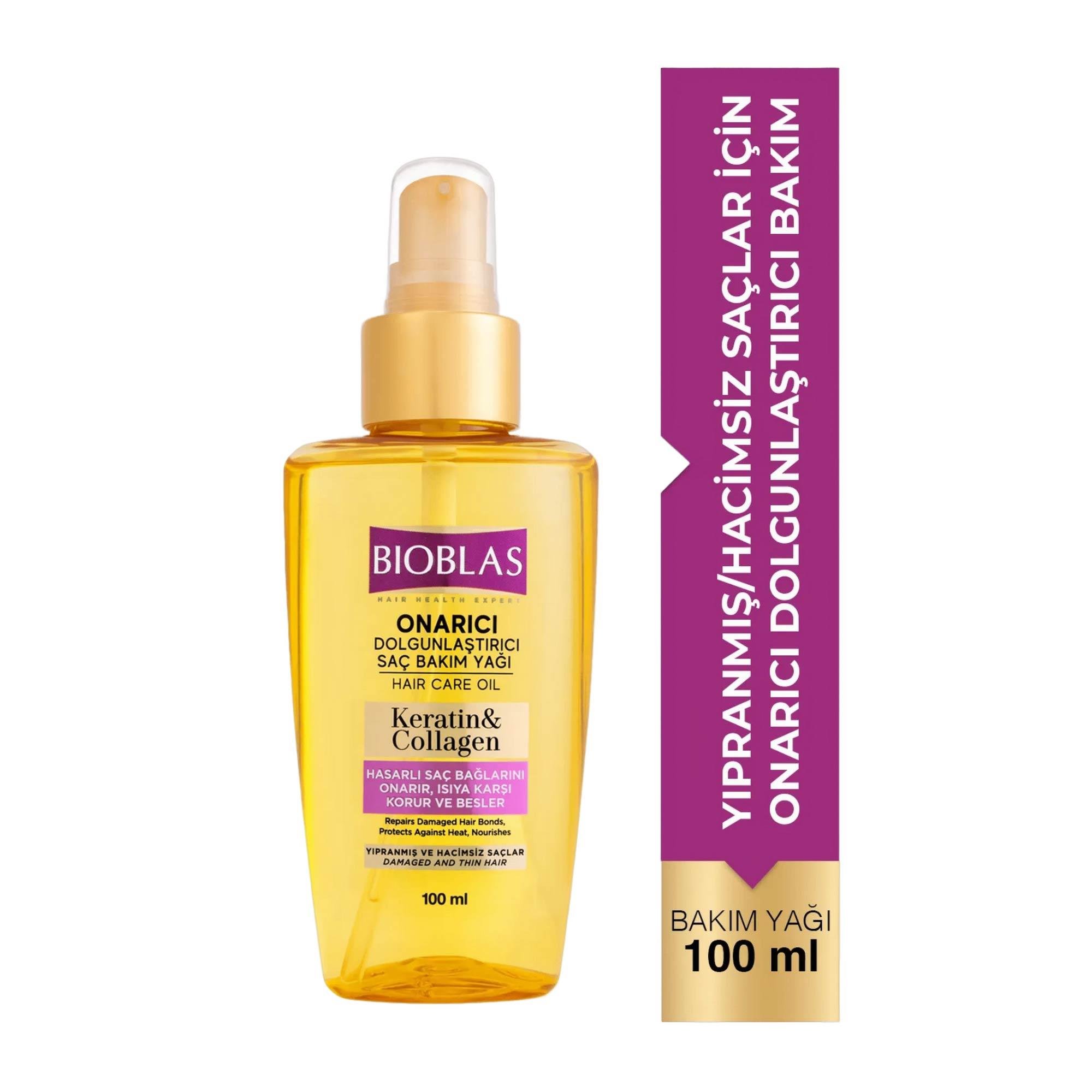 Bioblas Keratin&Collagen Saç Bakım Yağı 100 ml