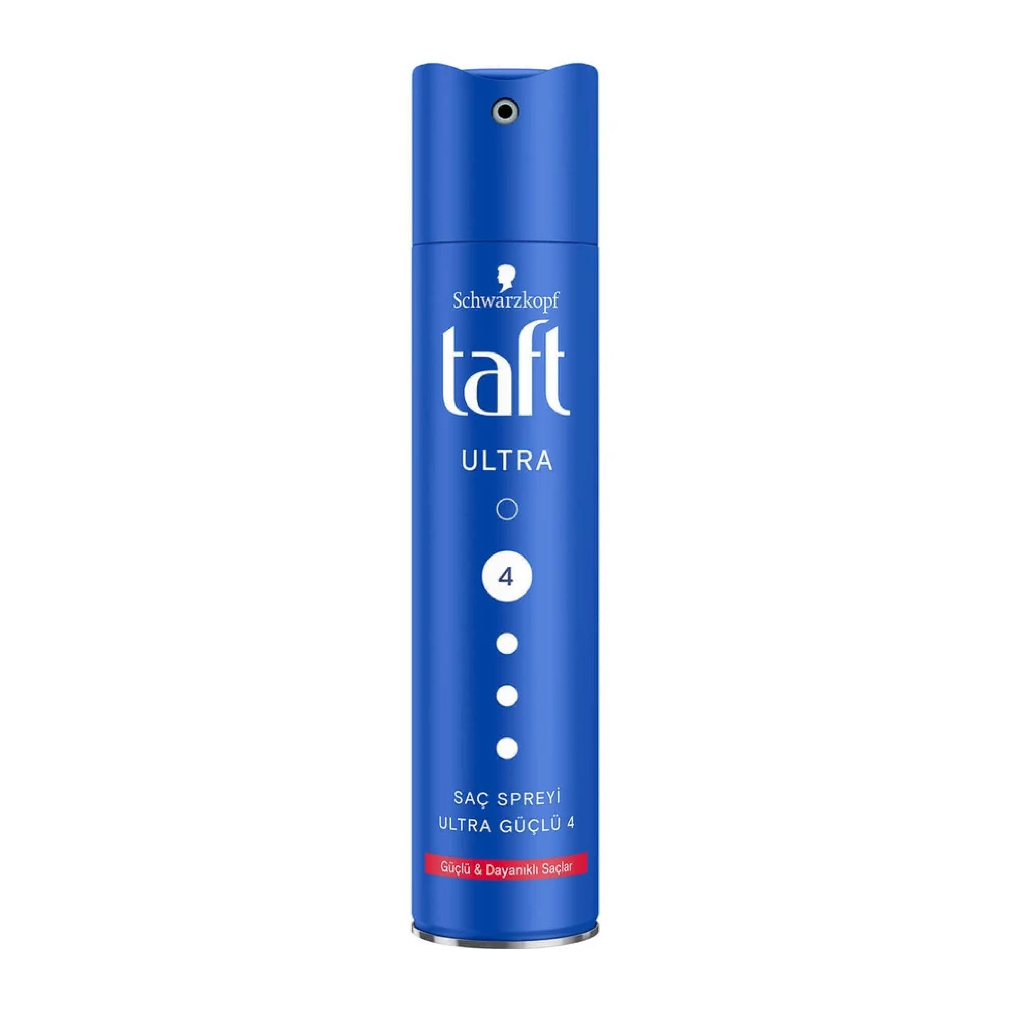 Taft Saç Spreyi Ultra 4 Güçlü Saçlar 250ml