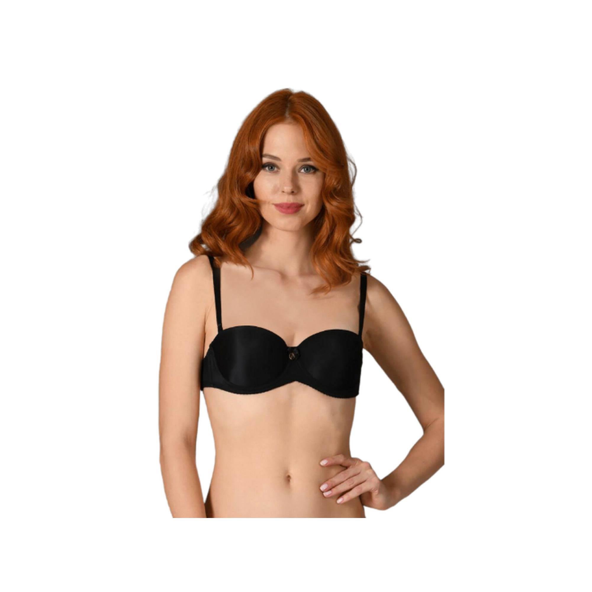 NBB Kadın Destekli Straplez Sütyen Siyah /75 3520	