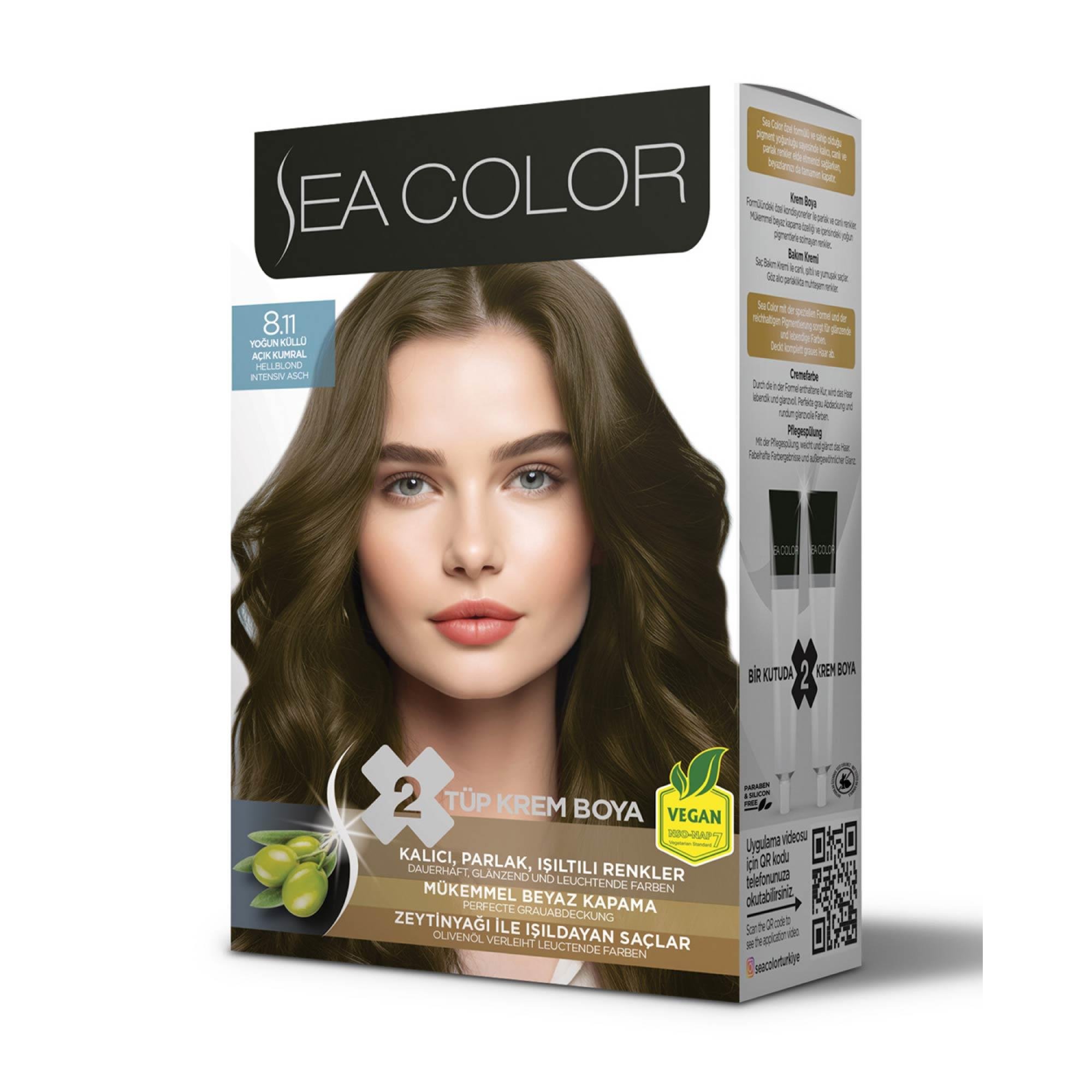 Sea Color Set Boya 8.11 Yoğun Açık Küllü Kumral