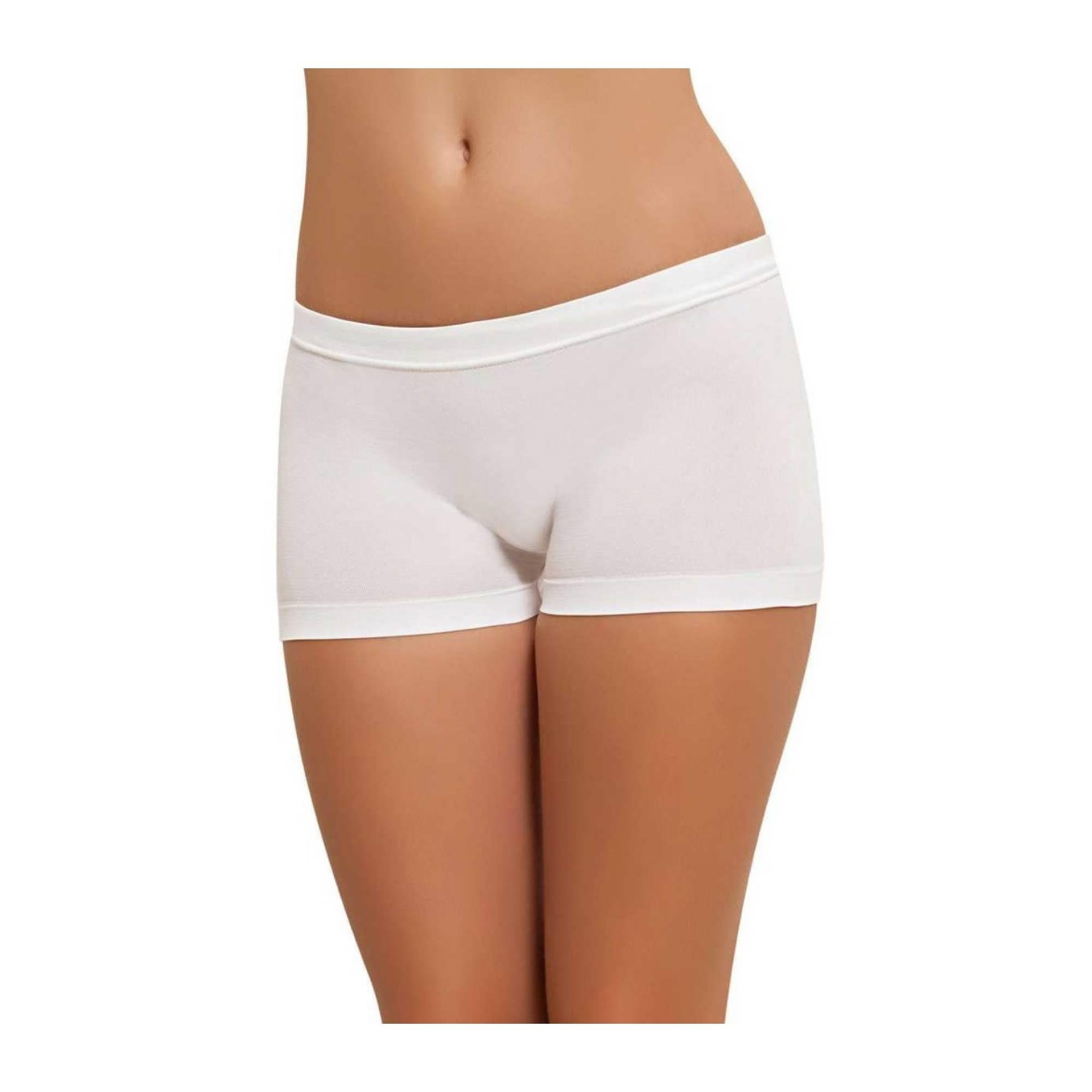 NBB Kadın Dikişsiz Şort Beyaz Large 2008	