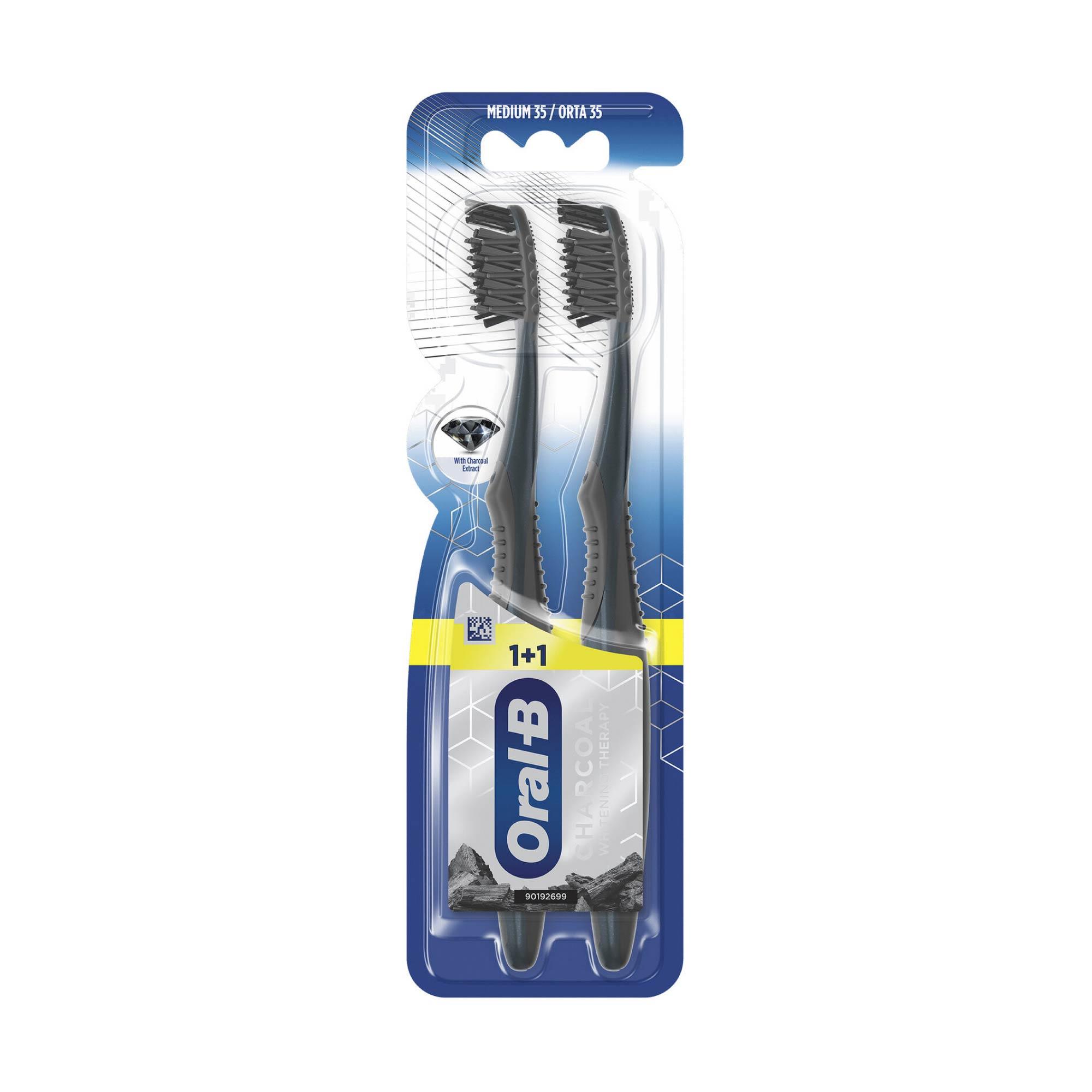 Oral-B Charcoal Whitening Therapy 1+1 Mediium