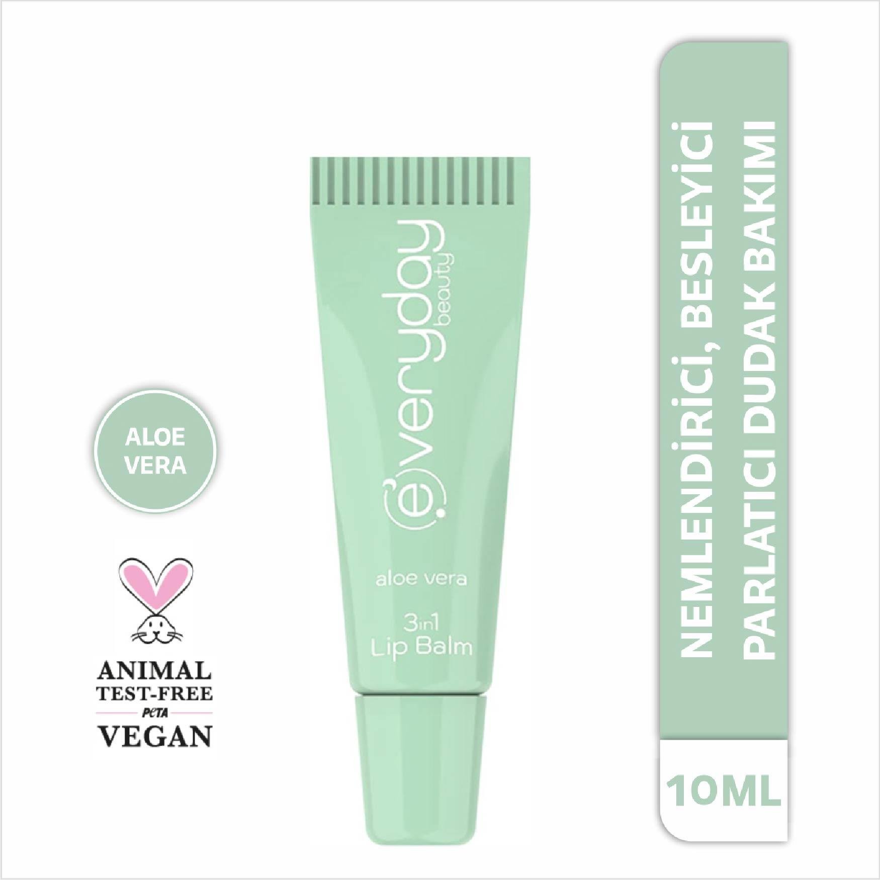 Everyday Beauty Aloe Vera 3 Etkili Dudak Balmı 10 ml.