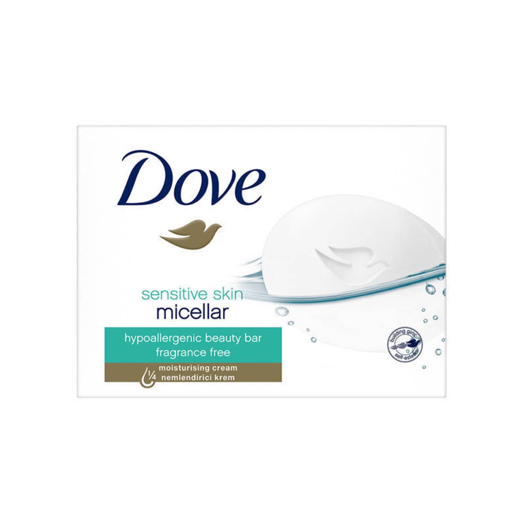 Dove  Sabun Cream Bar Sensitive Skin Micellar 90 gr 