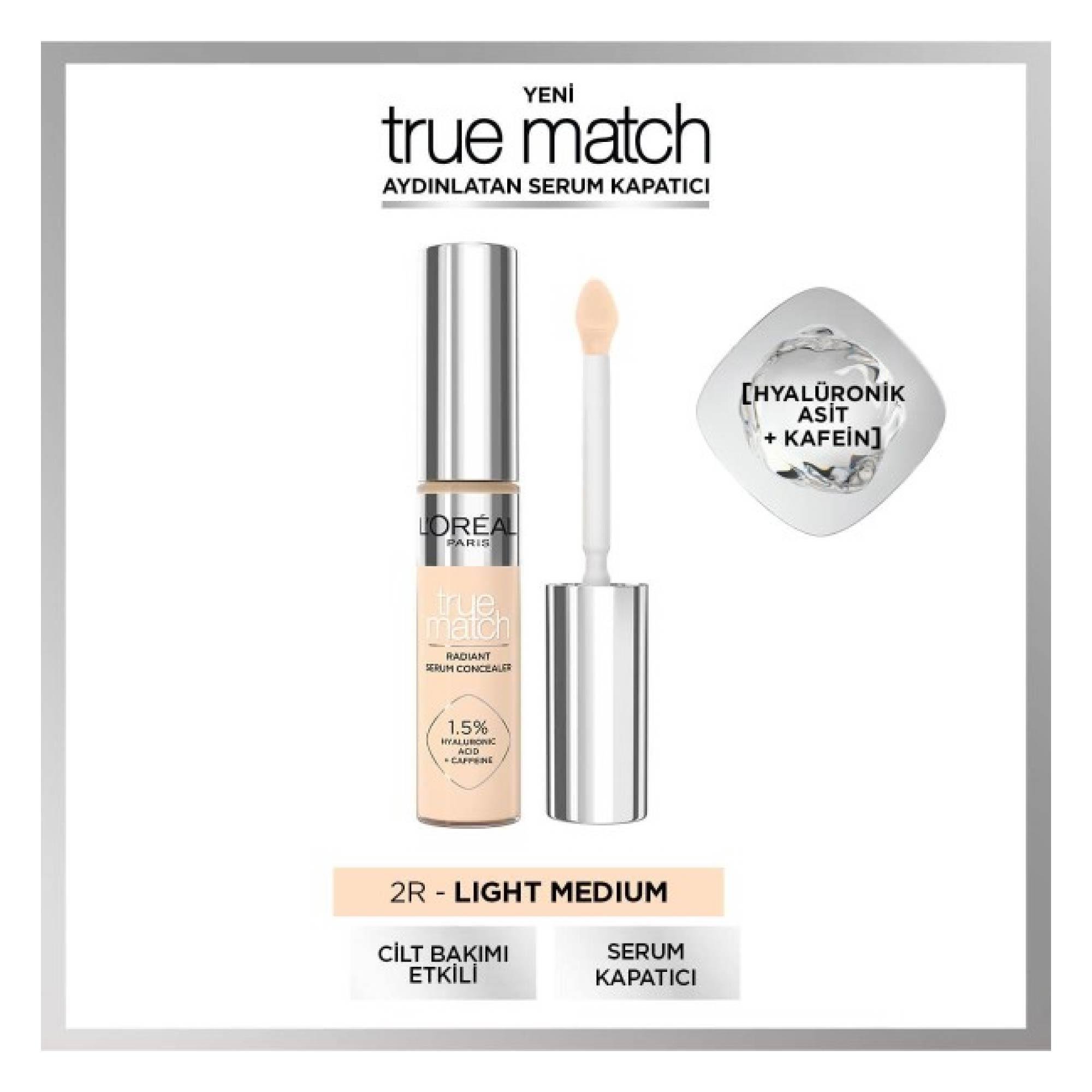 Loreal Paris True Match Serum Concealer Kapatıcı 2R