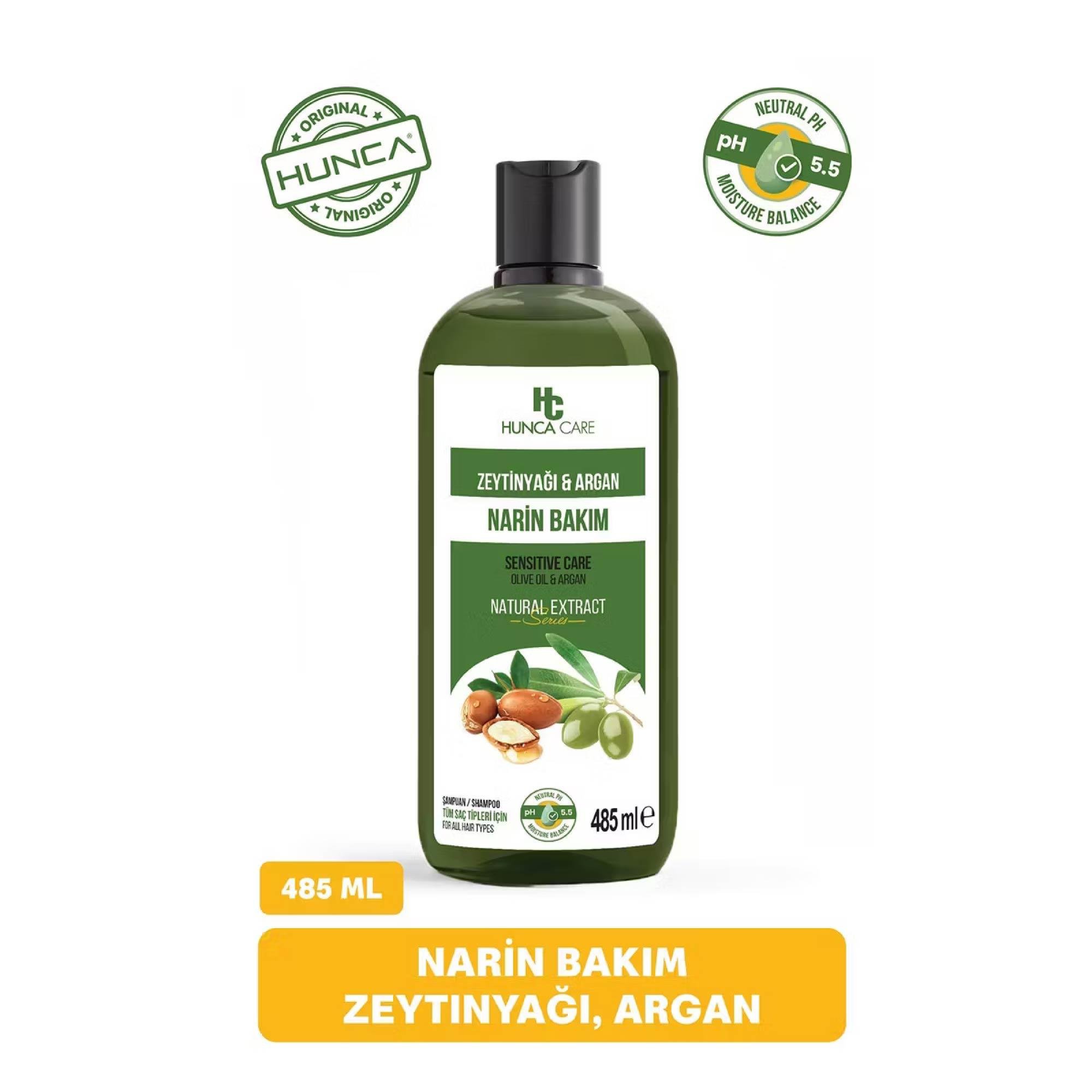 Hunca Care Argan Ve Zeytinyağlı Şampuan 485 ml