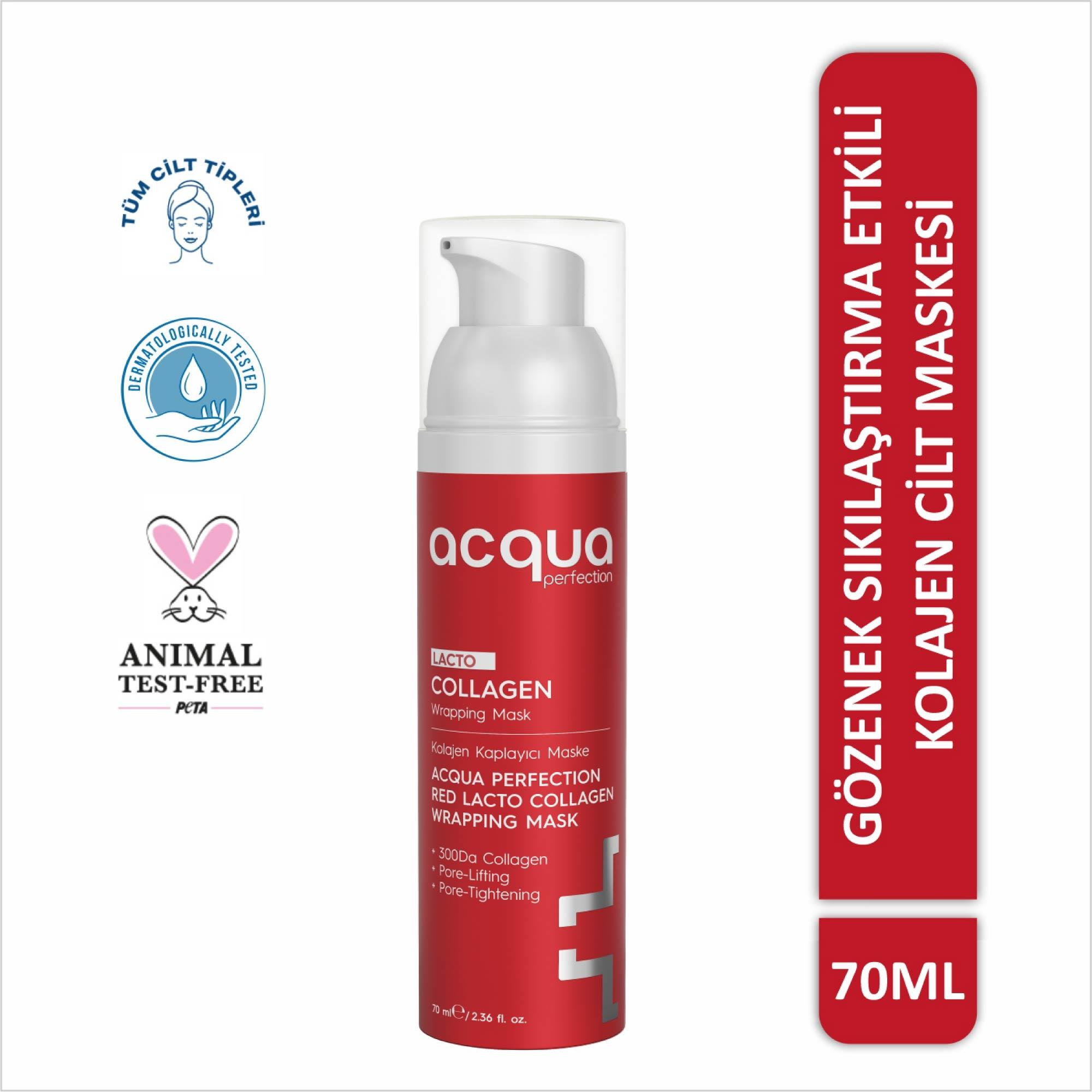 Acqua Perfection Collagen Wrapping Mask Kolajen Soyulabilen Cilt Bakım Maskesi 70ml