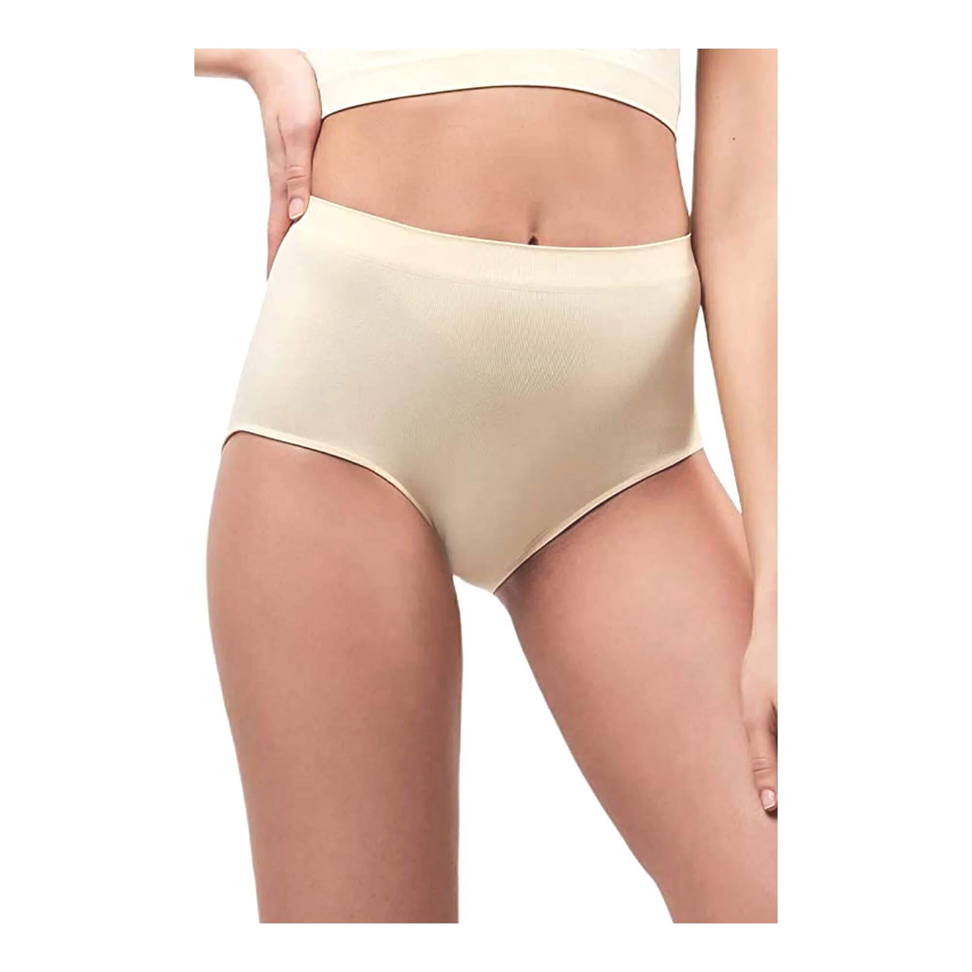 Elite Life Kadın Külot Yüksek Bel Dikişsiz Ten Rengi Maxi Size 813