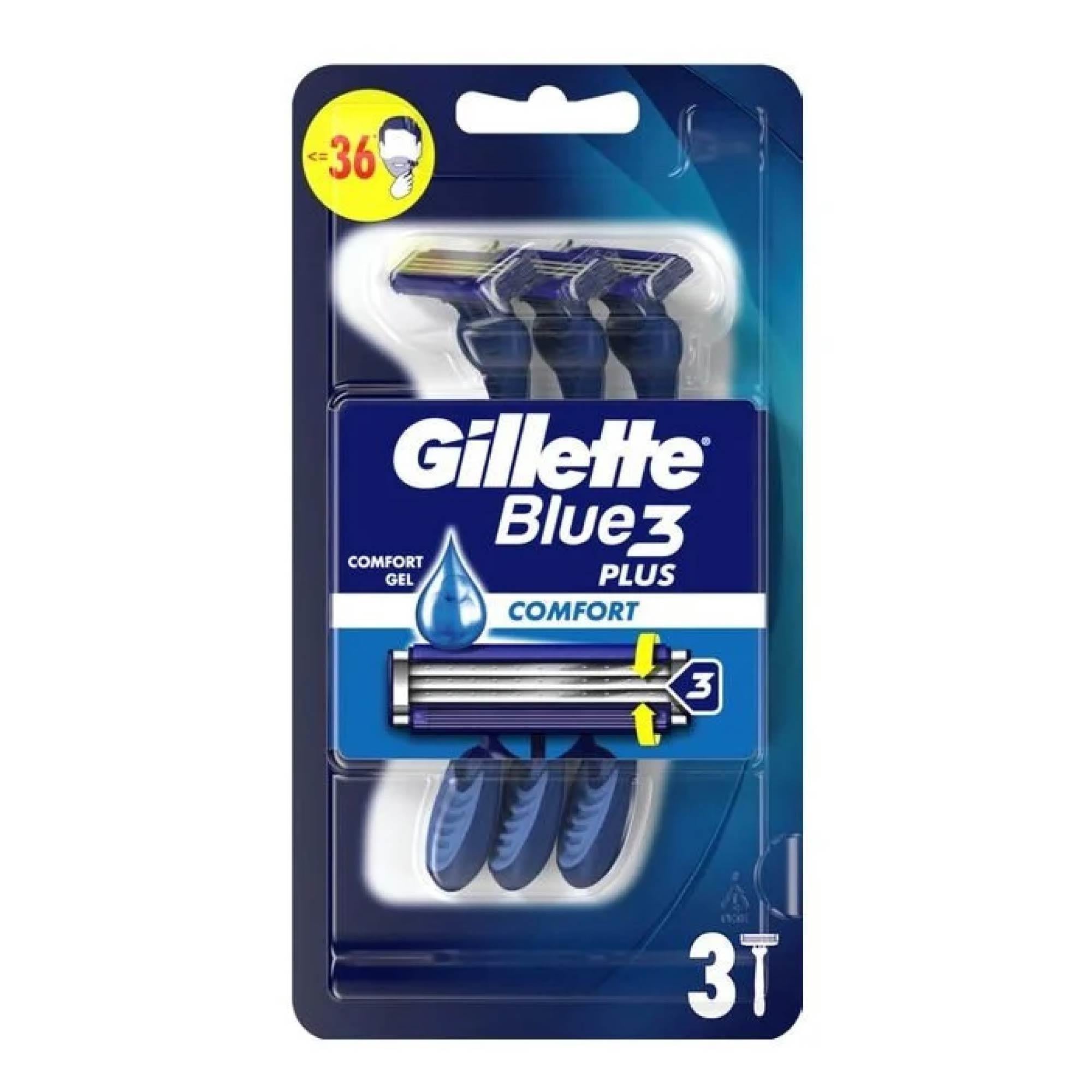 Gillette Blue 3 Tıraş Bıçağı Comfort 3'lü