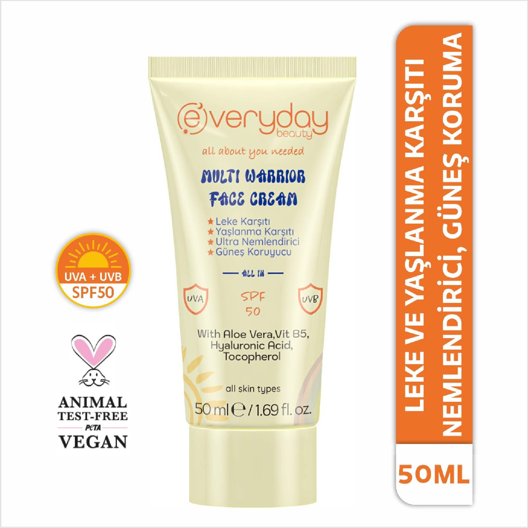 Everyday Beauty Multi Warrior Güneş Koruyucu SPF+50 50 ml.