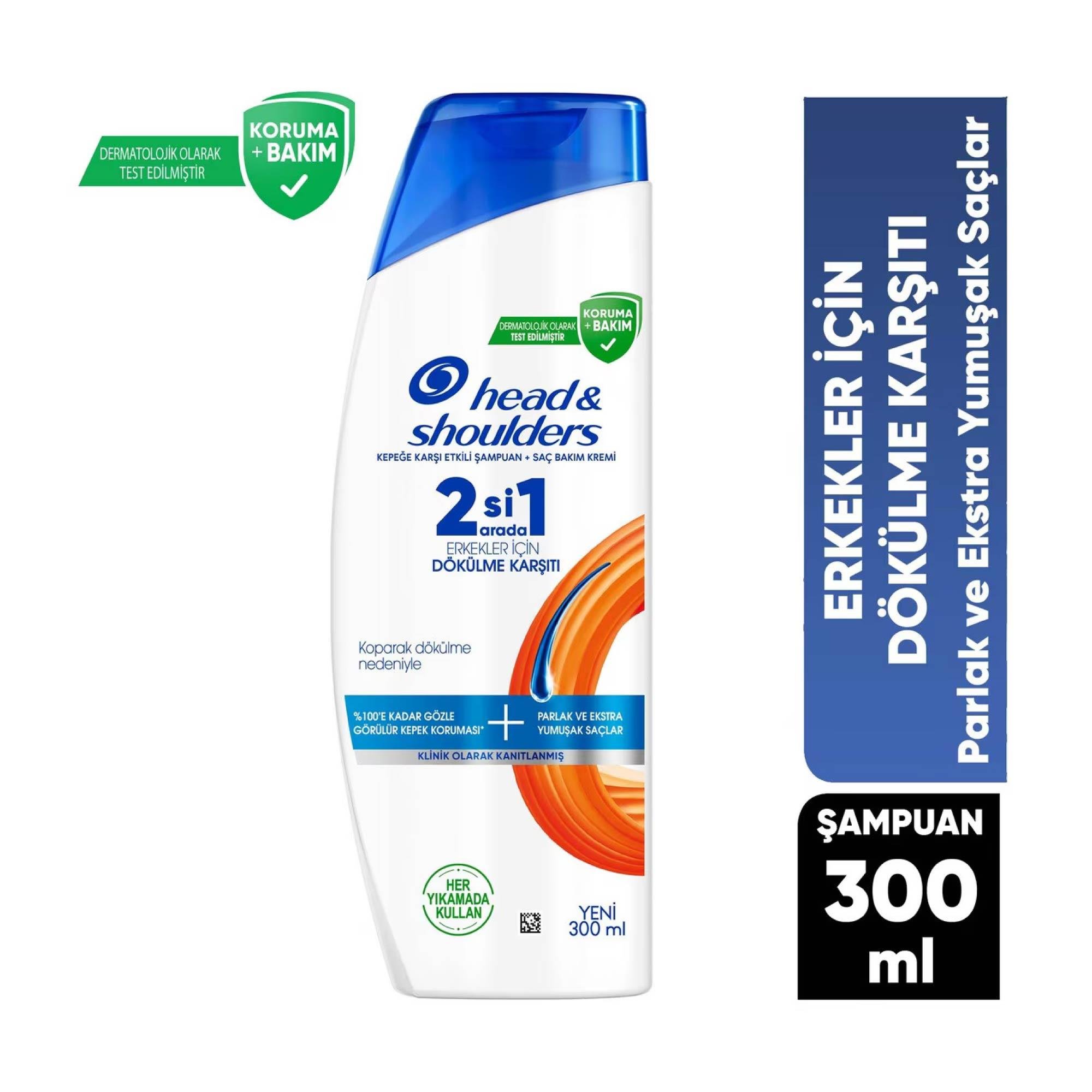 Head&Shoulders Şampuan 2'si1 Arada Erkeklere Özel Dökülme Karşıtı 300ml