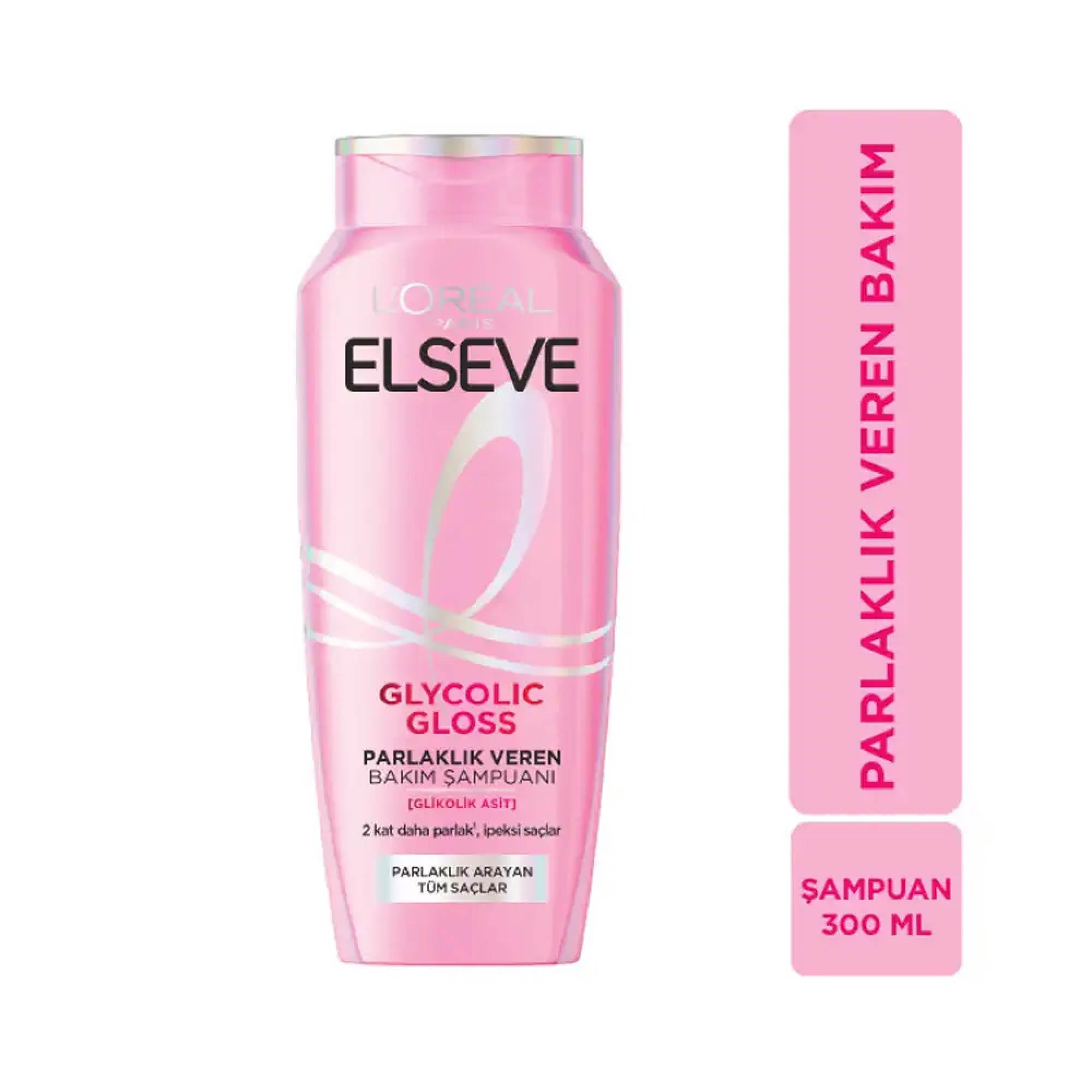 Elseve Glycolic Gloss Bakım Yapan Şampuan 300 Ml