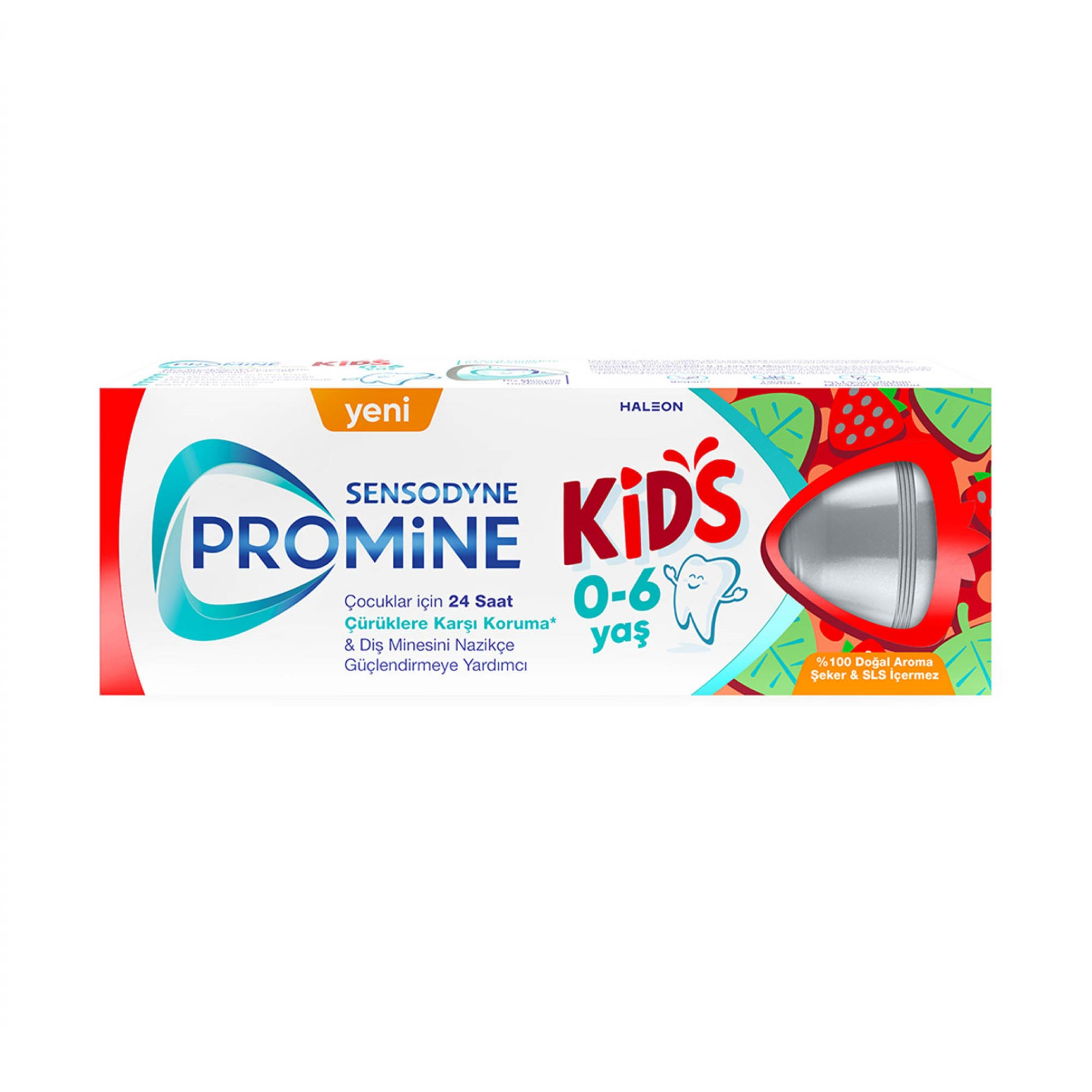 Sensodyne Promine Kids 0-6 Yaş Çilek&Tatlı Nane Aromalı Çocuk Diş Macunu 50 ml