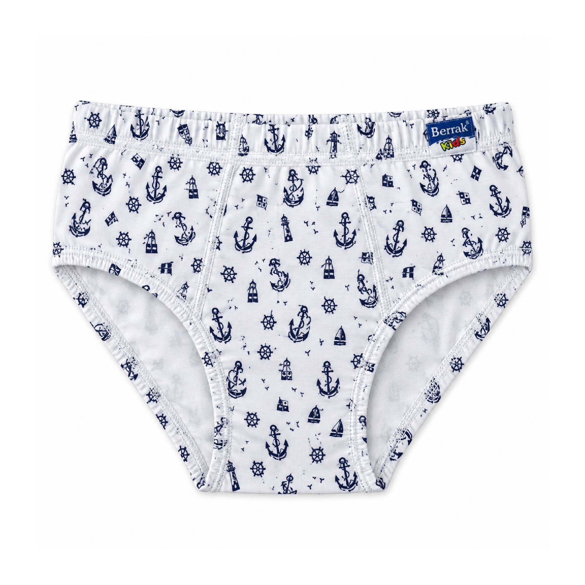 Berrak Erkek Çocuk Slip Çapa Desenli 5505 Yaş:9-10