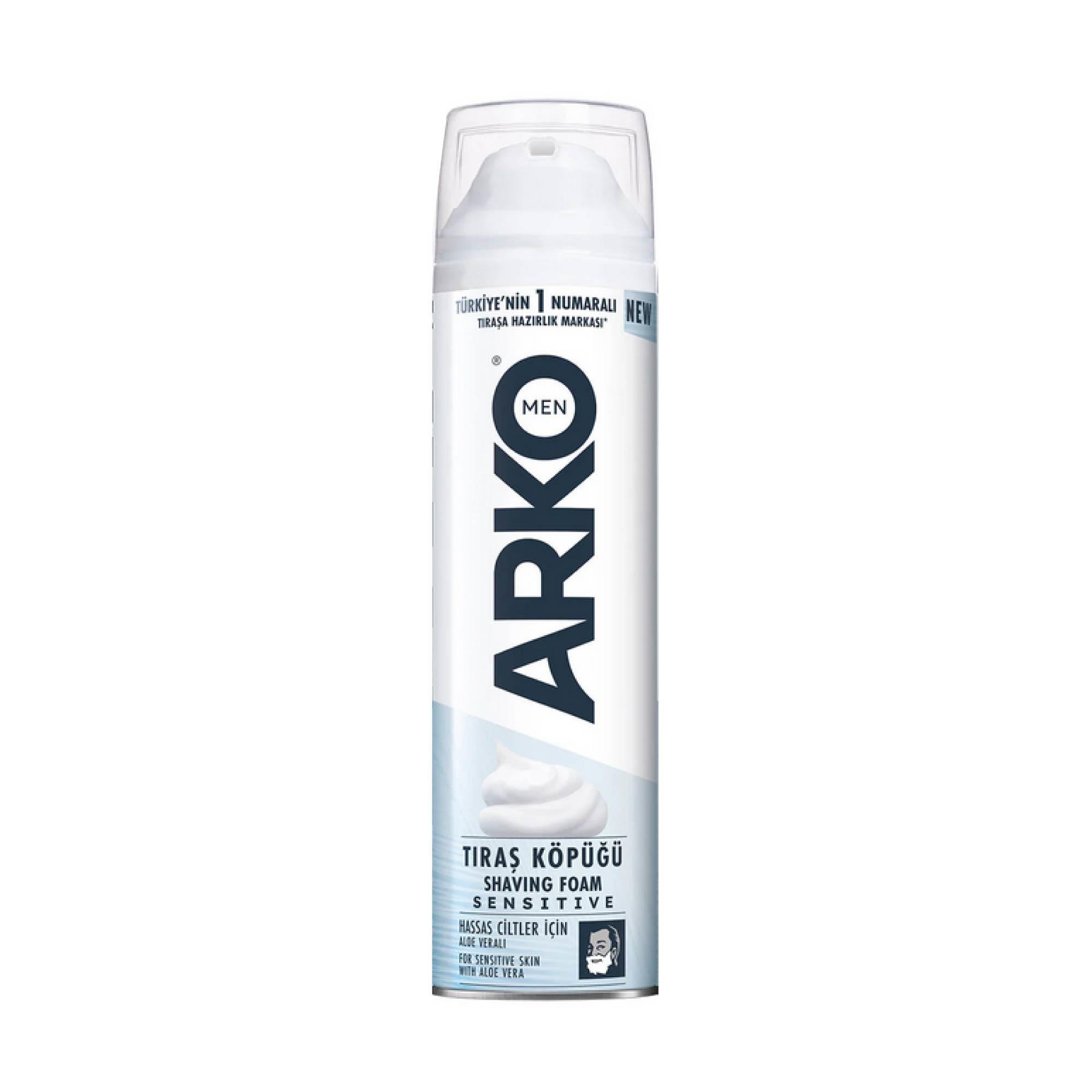 Arko Men Shaving Foam Sensitive Hassas Ciltler İçin 200ml
