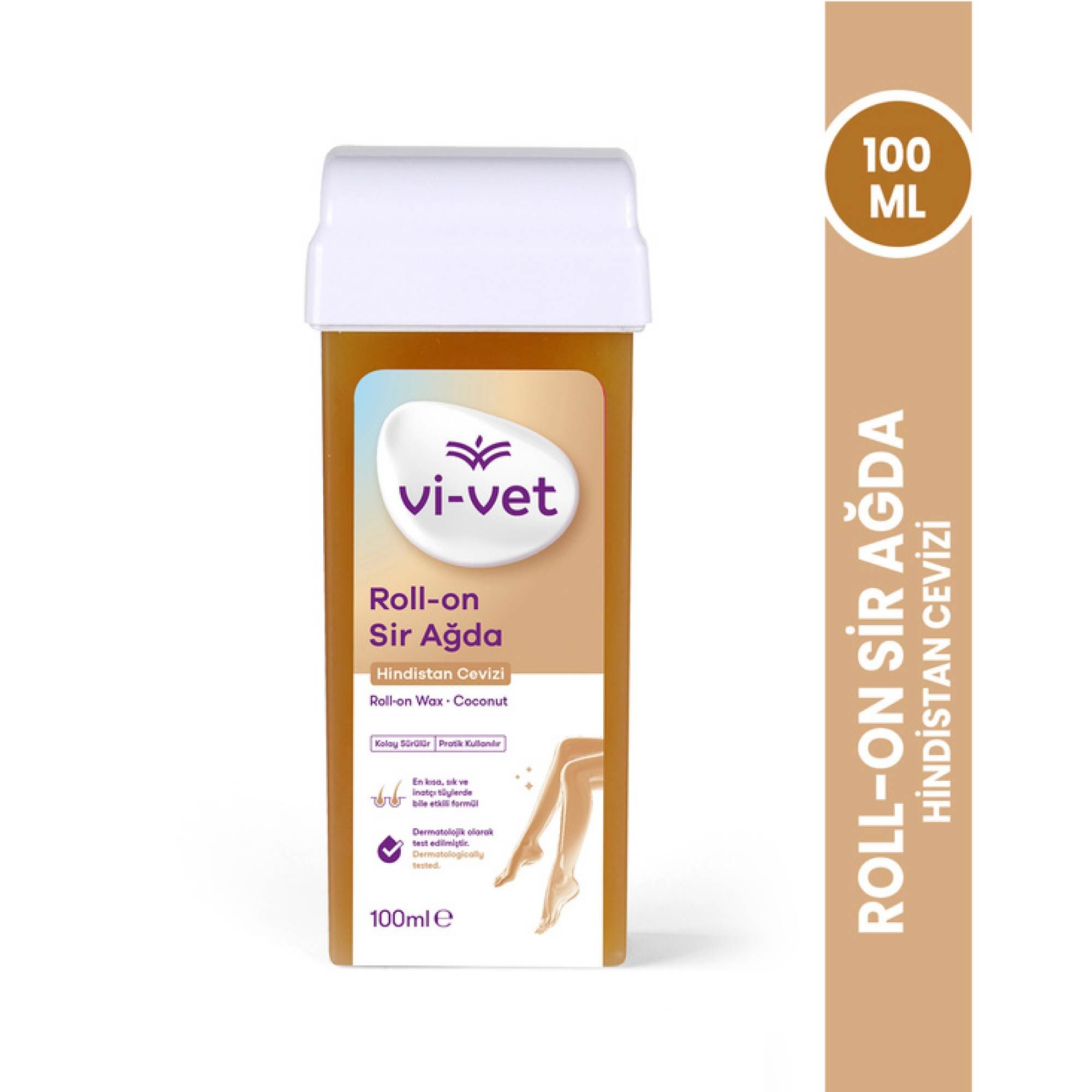 ViVet Roll-On Sir Ağda Hindistan Çevizi 100ml