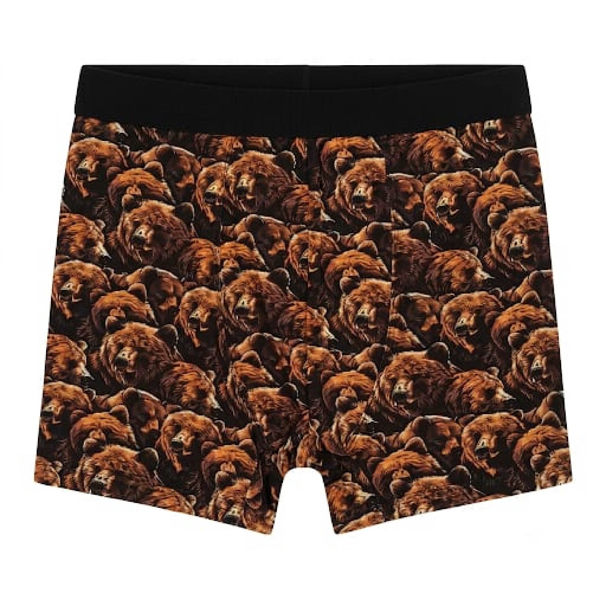 Berrak Erkek Büyük Ayı Desenli Boxer 4431 3XLarge