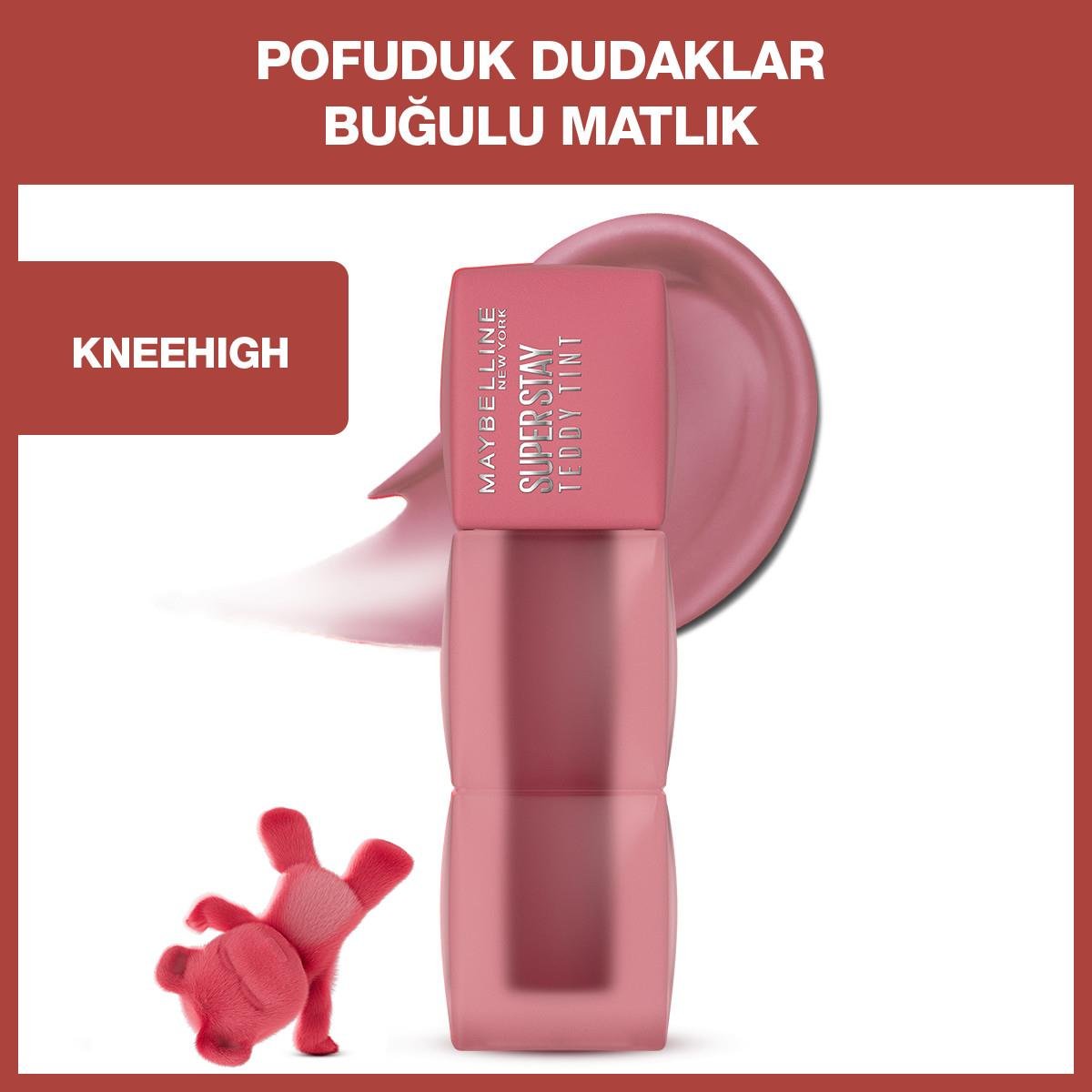 Maybelline Super Stay Teddy Tint Uzun Süre Kalıcı Likit Mat Tint 55 Knee High