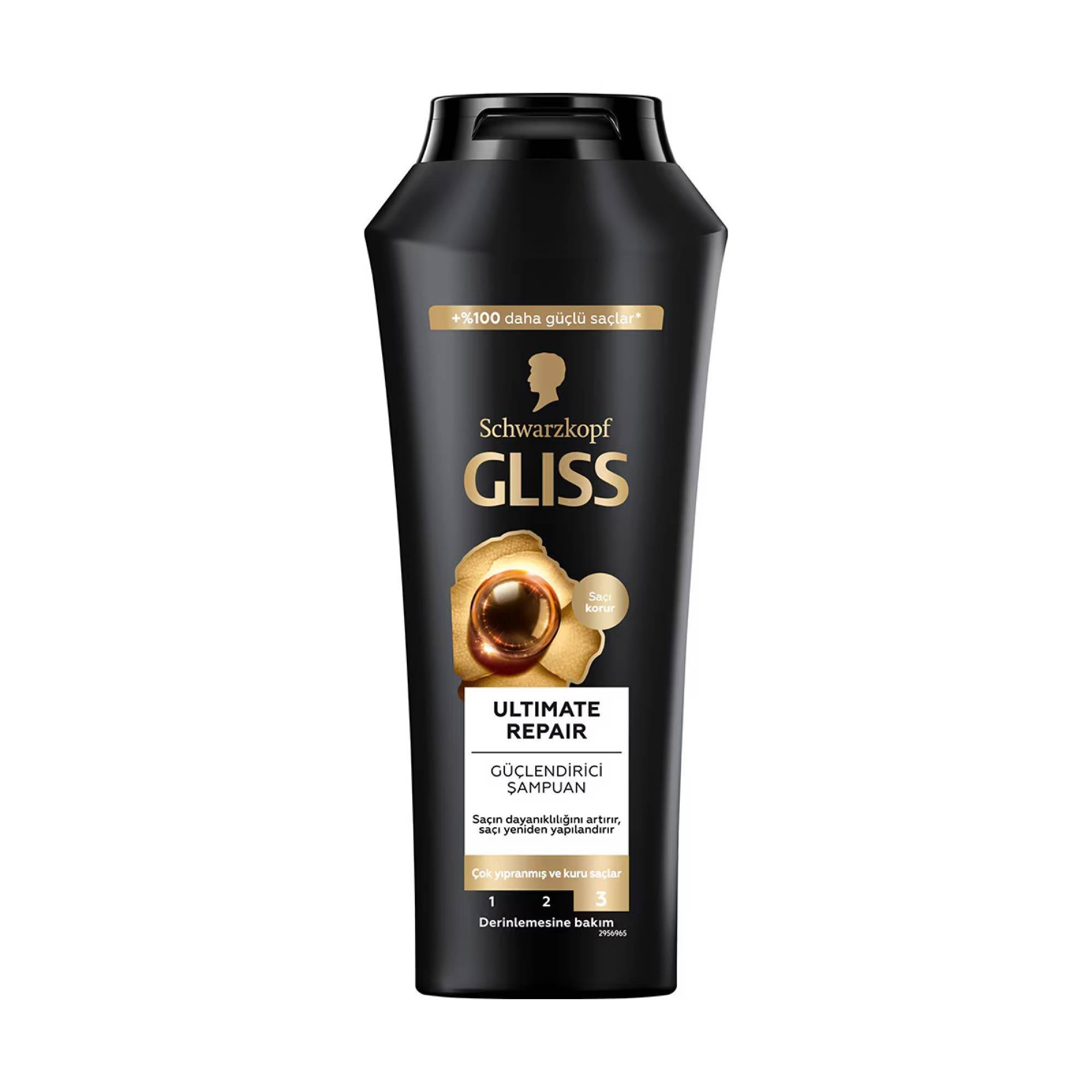 Gliss Ultımate Repair Şampuan Sıvı Keratin ve Siyah İnci Özü ile 400 ml
