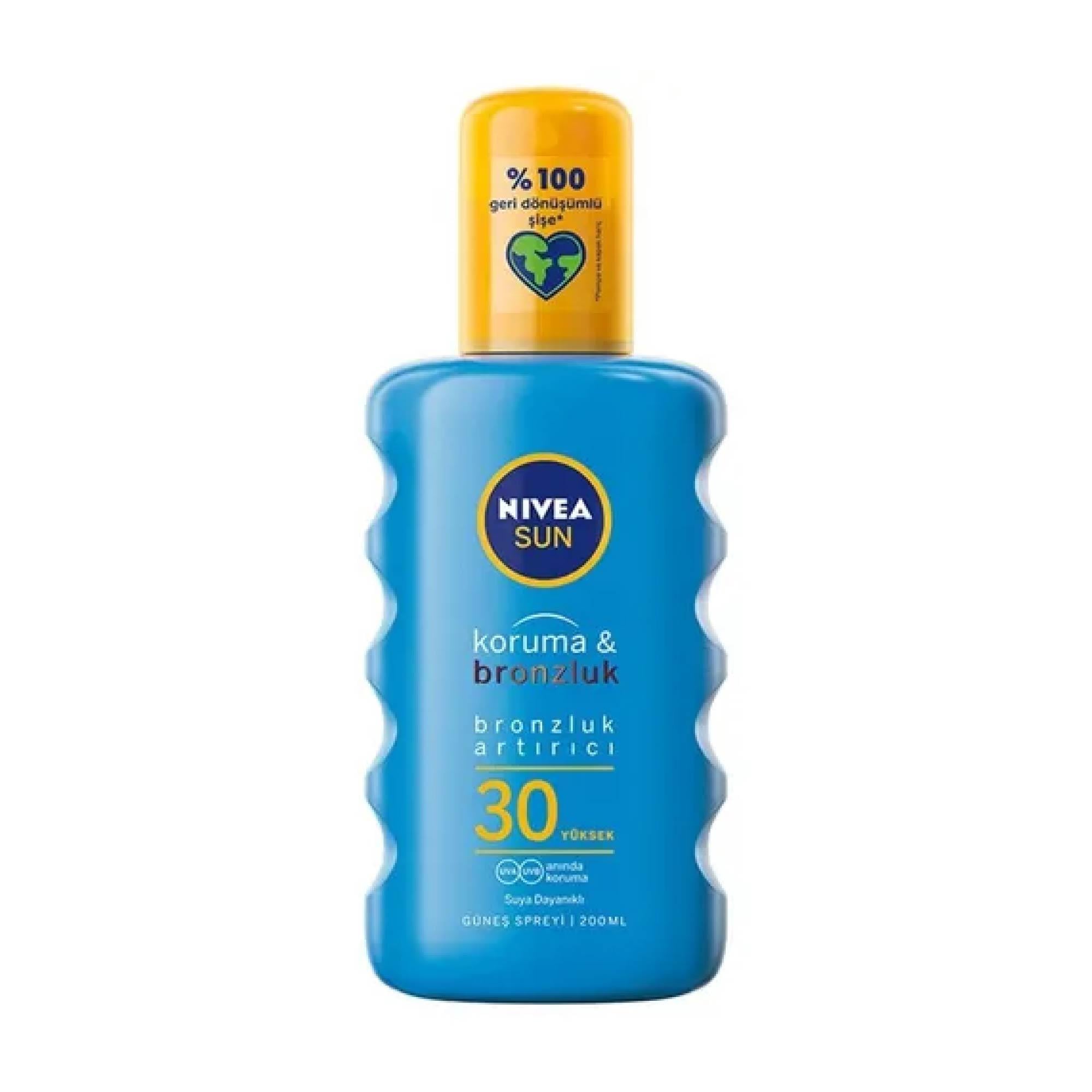 Nivea Sun Güneş Koruyucu ve Bronzlaştırıcı Sprey Spf 30+ 200 ml