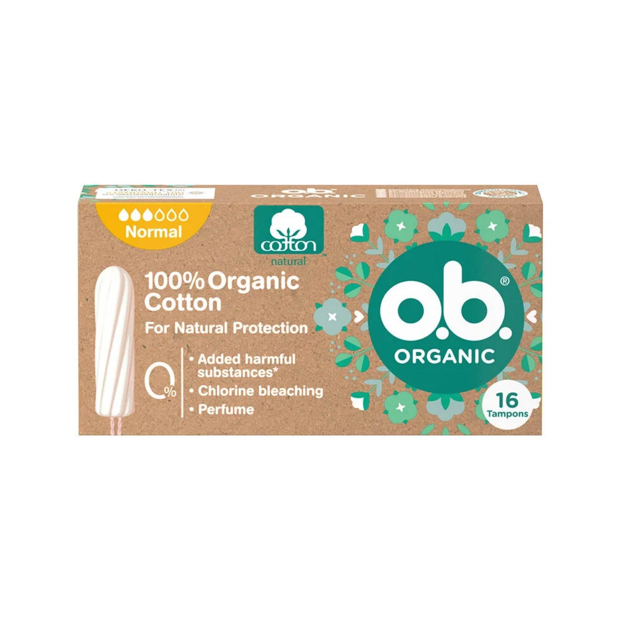 O.B.Organic Pamuk Tampon Normal 16'lı	