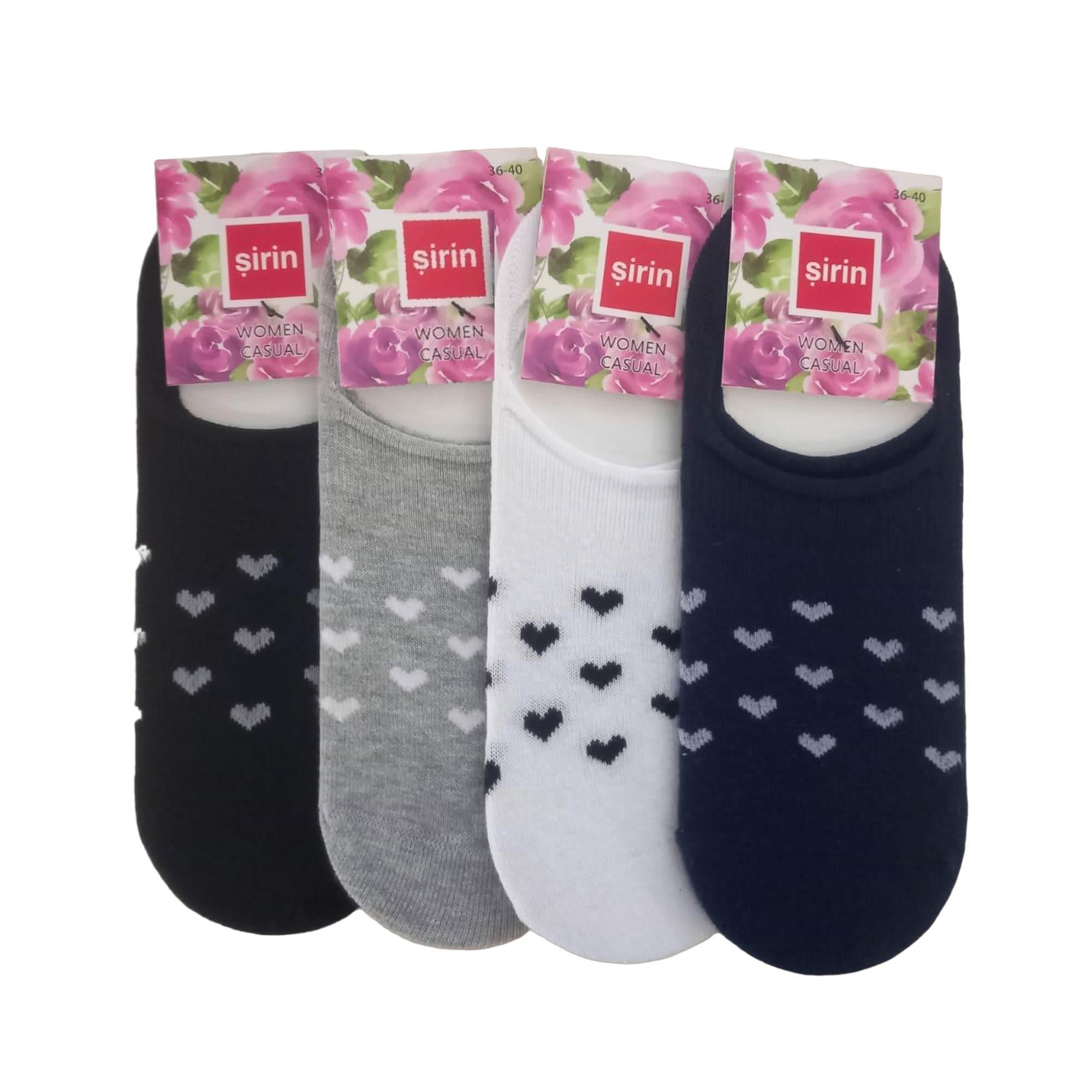 Şirin Babet Casual Kadın Çorap 4'lü (36-40) 4020-1