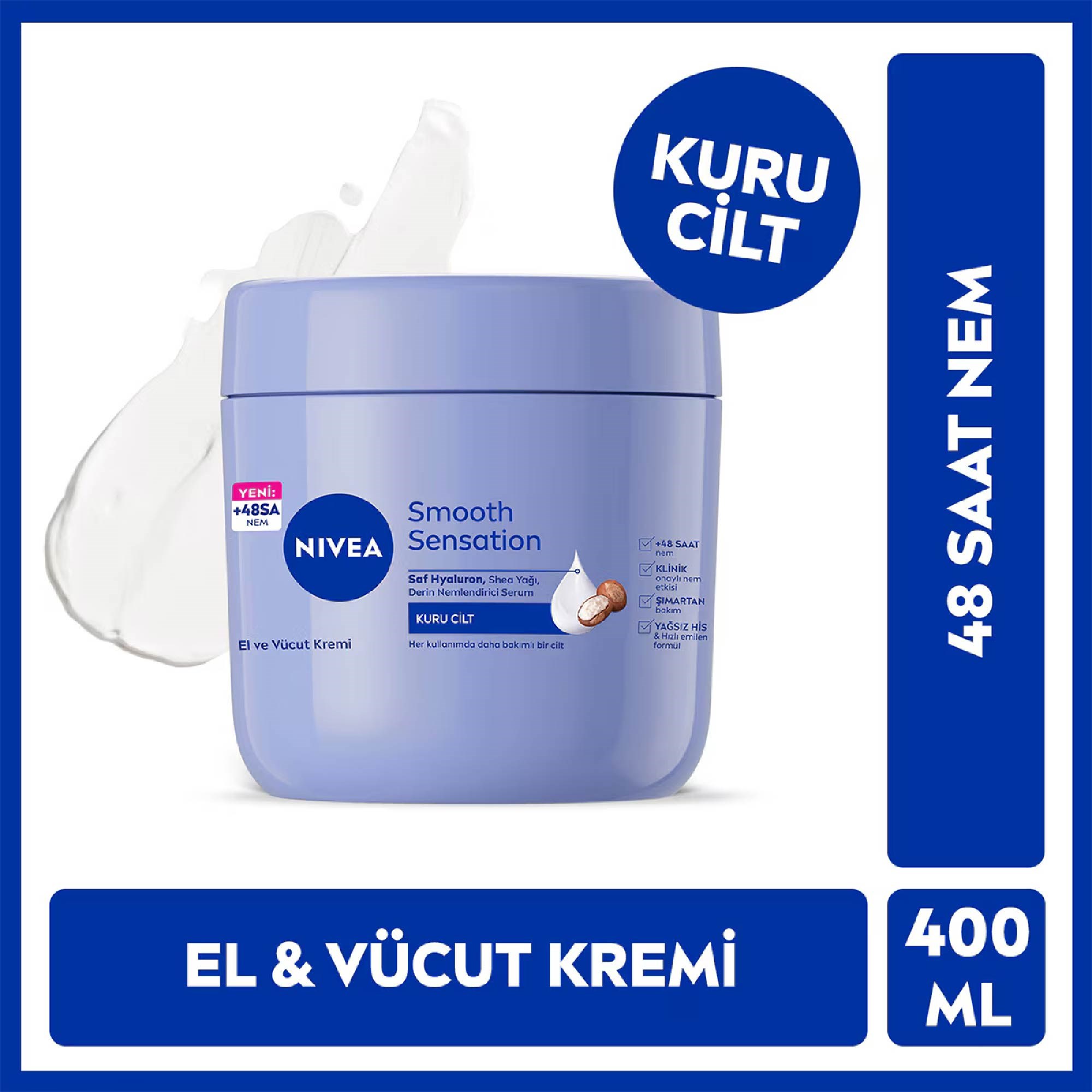 Nivea El ve Vücut Kremi Pürüzsüzleştirici Bakım 400 ml