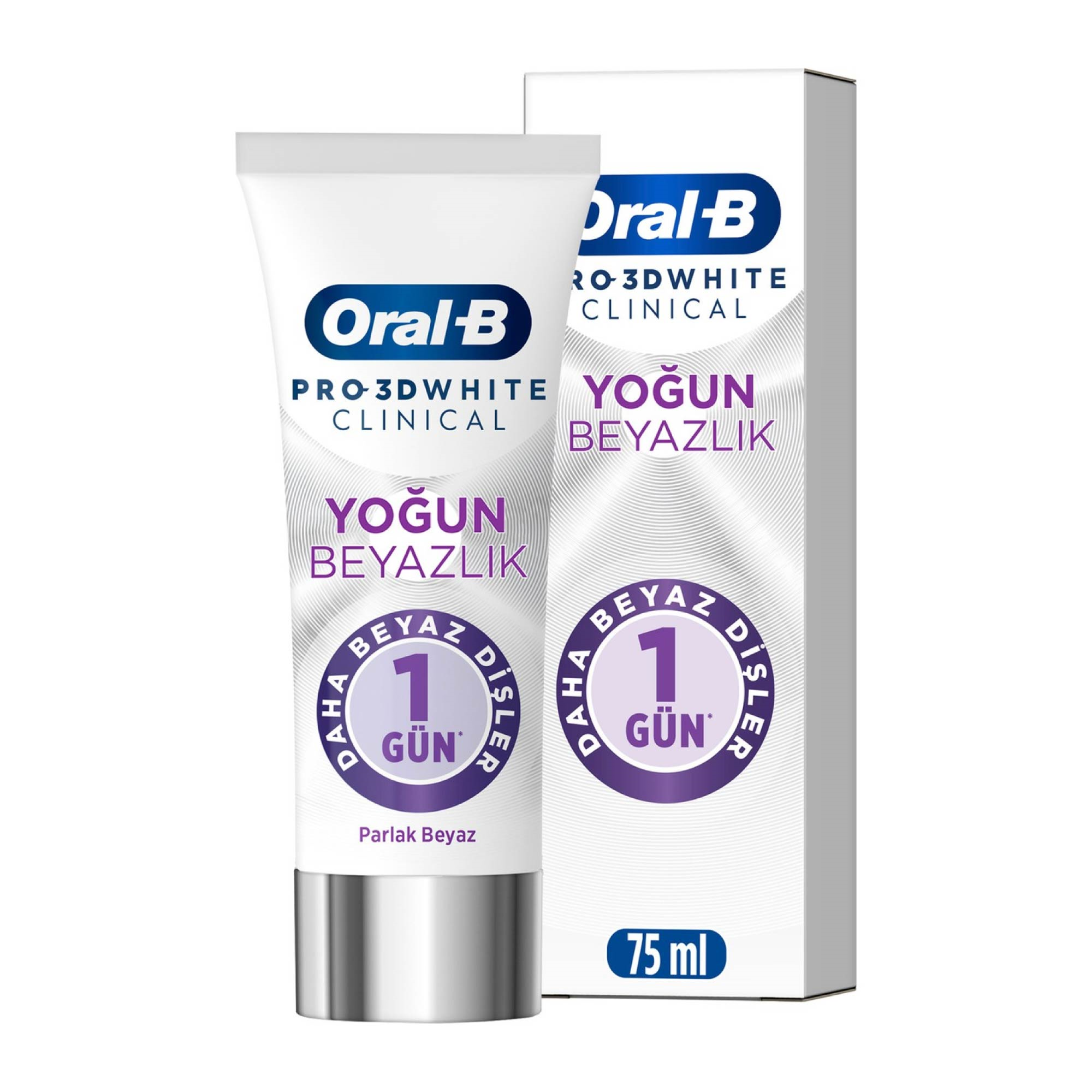 Oral-B Pro 3D White Clinical Yoğun Beyazlık Parlak Beyaz Diş Macunu 75 ml