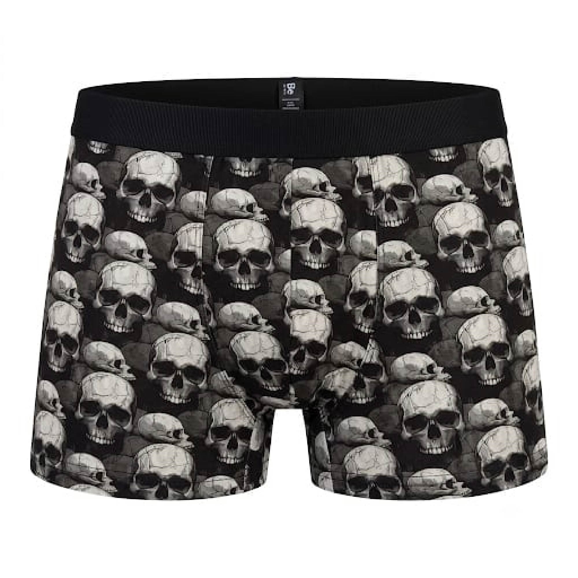 Berrak Erkek Kafatası Desenli Boxer 4431 XLarge
