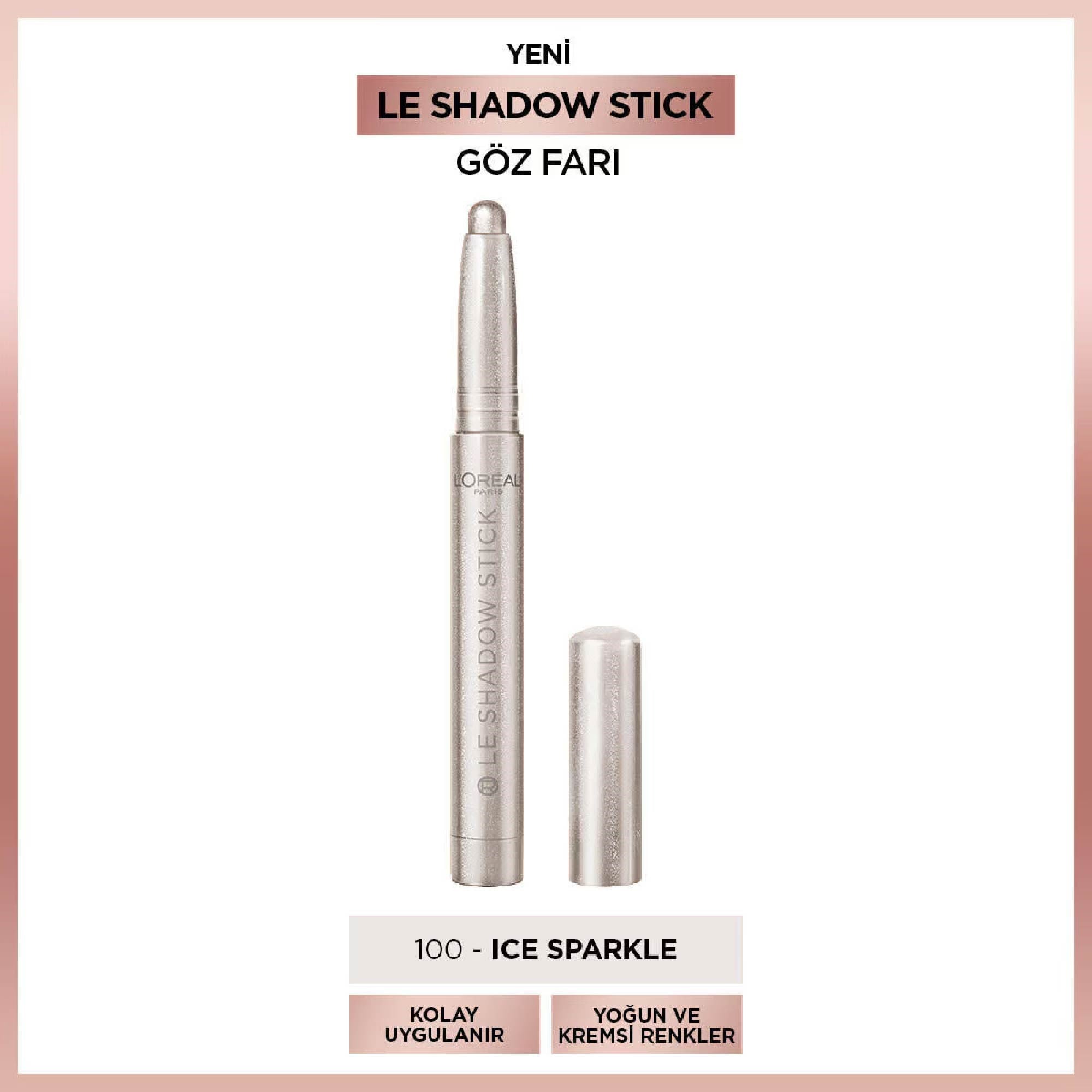 Loreal Paris Le Shadow Stick Göz Farı  100 Ice Sparkle