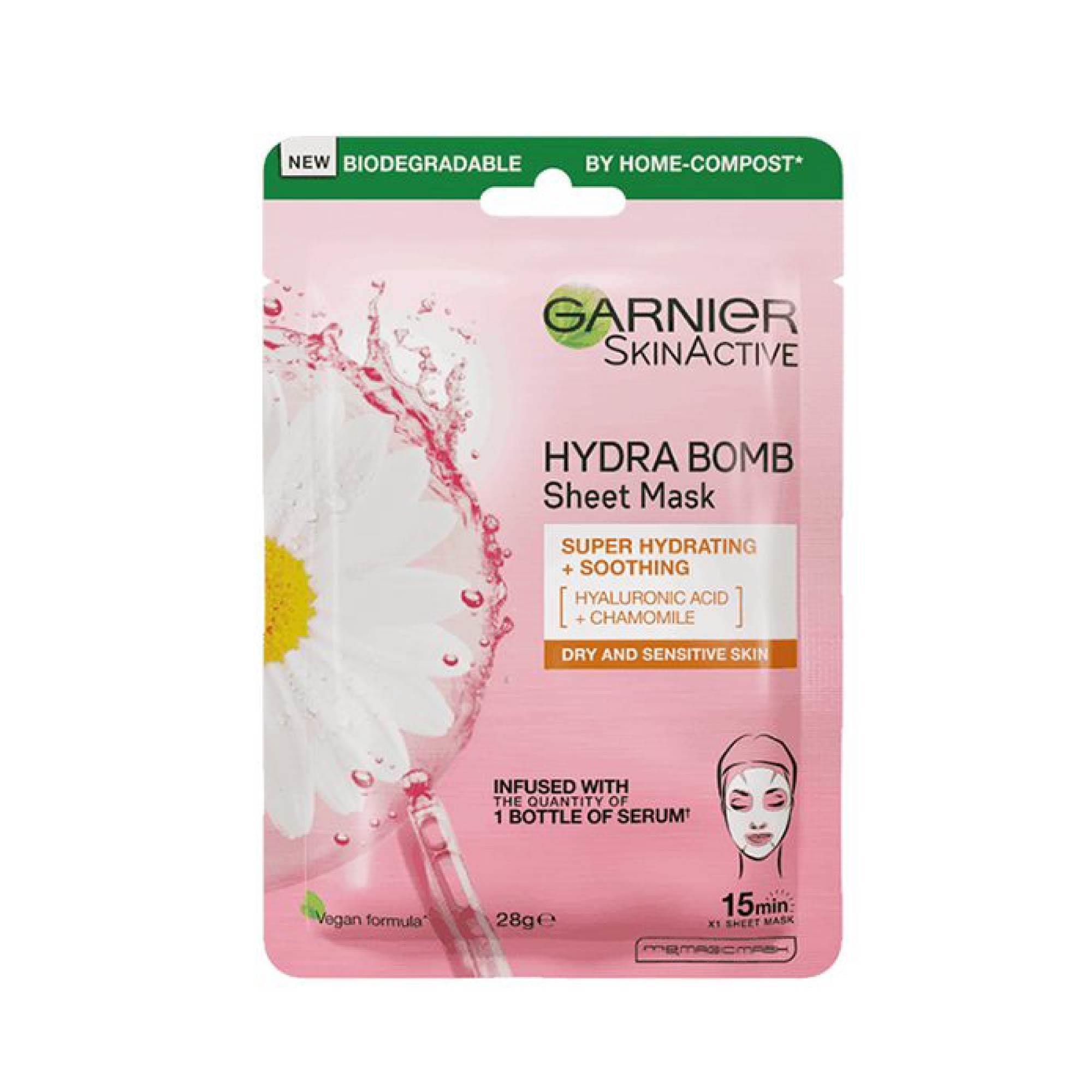 Garnier Nem Bombası Yatıştırıcı Yüz Kağıt Maskesi 