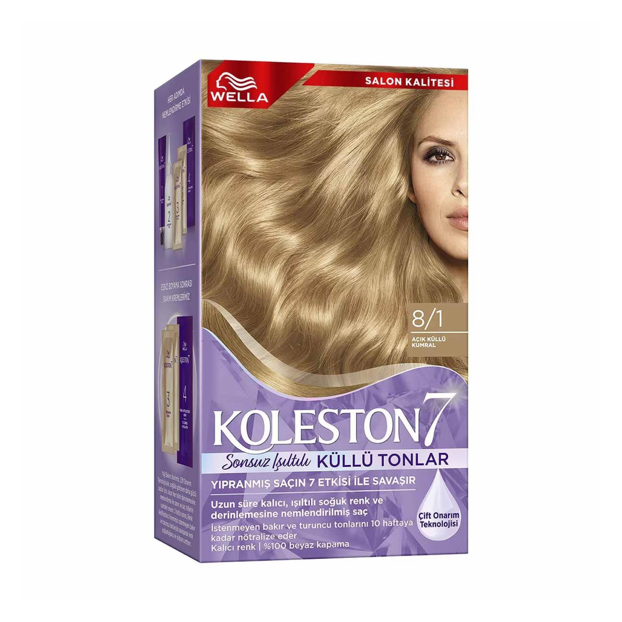 Koleston Set Boya Açık Küllü Kumral 8/1