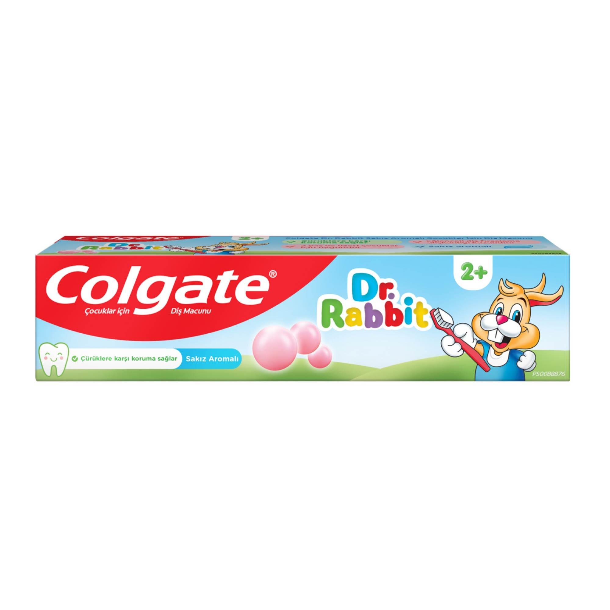 Colgate Dr.Rabbit 2+ Yaş Sakız Aromalı Diş Macunu 50 Ml