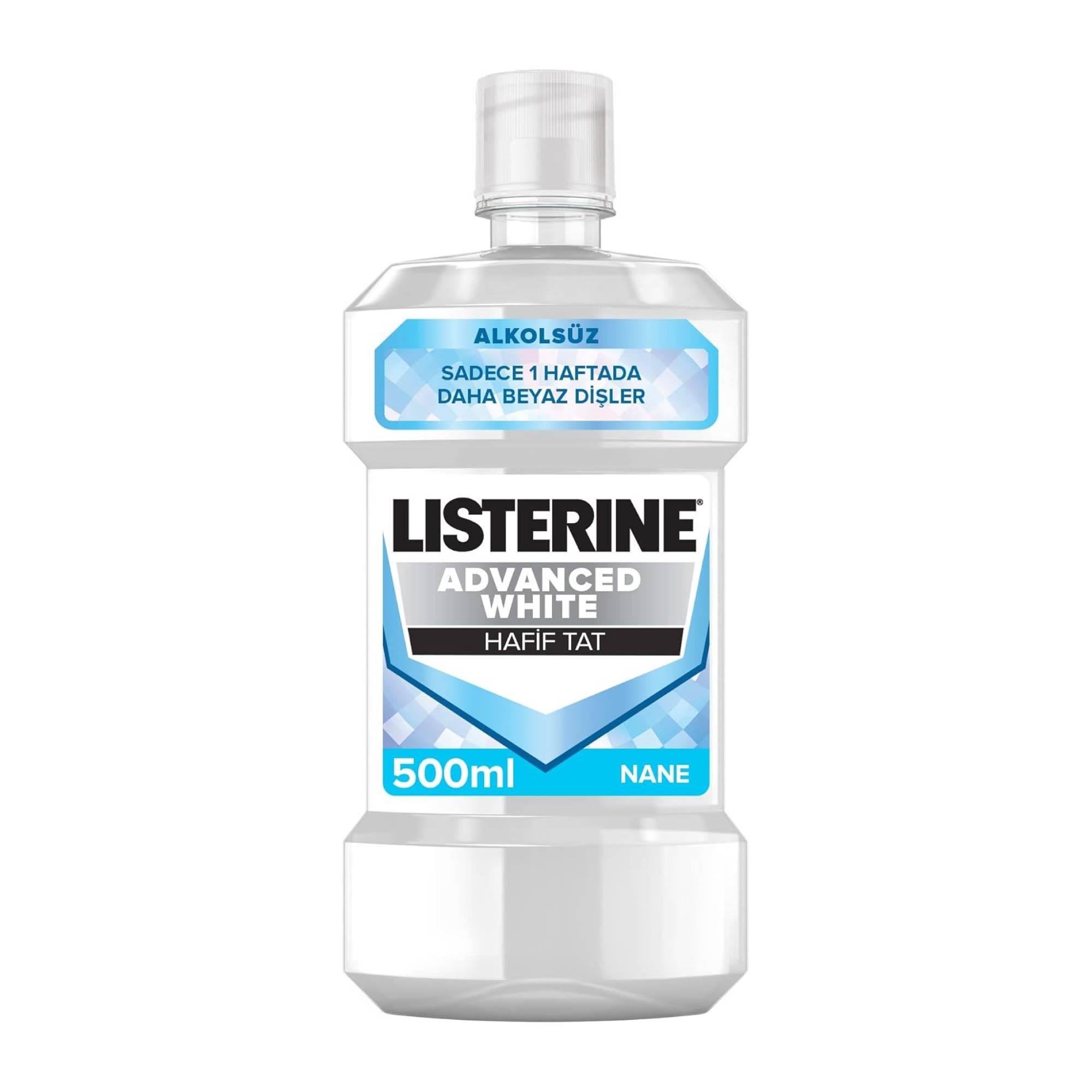 Listerine Ağız Bakım Suyu Advance White 500 ml.