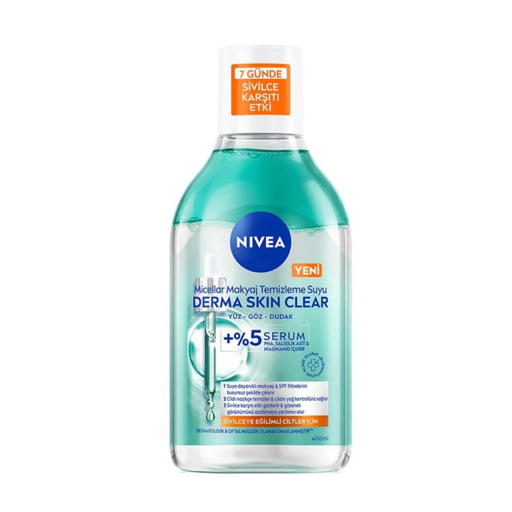 Nivea Derma Skin Clear Micellar Water Makyaj Temizleme Suyu 400 ml