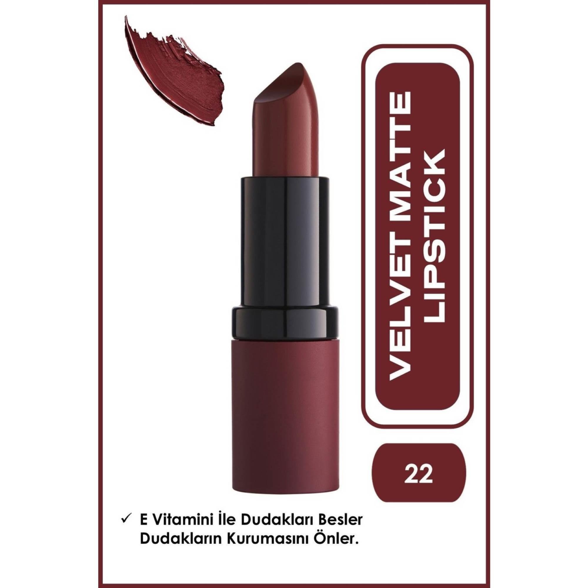 Golden Rose Velvet Matte Lipstick No:22