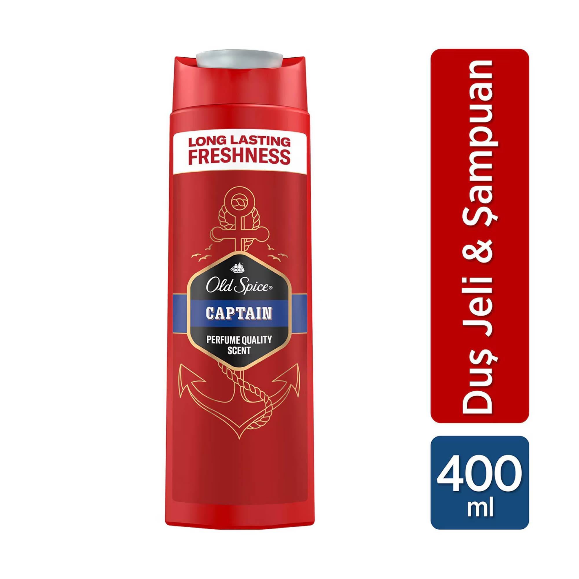 Old Spice Duş Jeli ve Şampuan Captain 400 ml