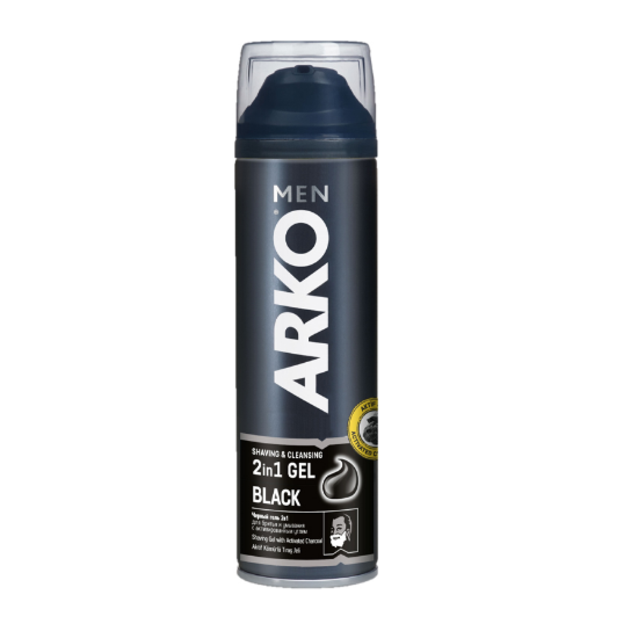 Arko Men Black 2in 1 Tıraş Jeli 200ml - Platin