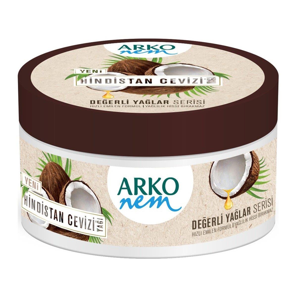 Arko Nem El Yüz ve Vücut Kremi Değerli Yağlar Hindistan Cevizi Yağı 150ml