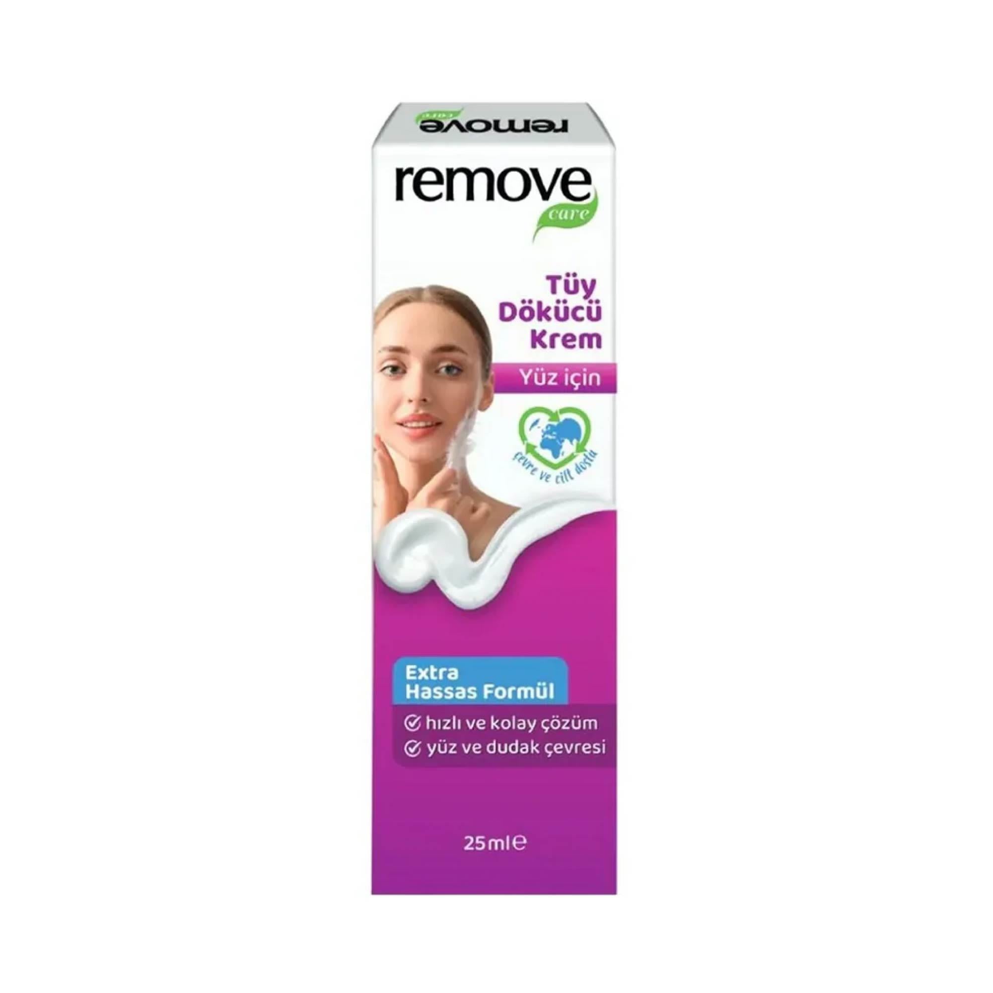 Remove Yüz için Tüy Dökücü Krem 25 ml