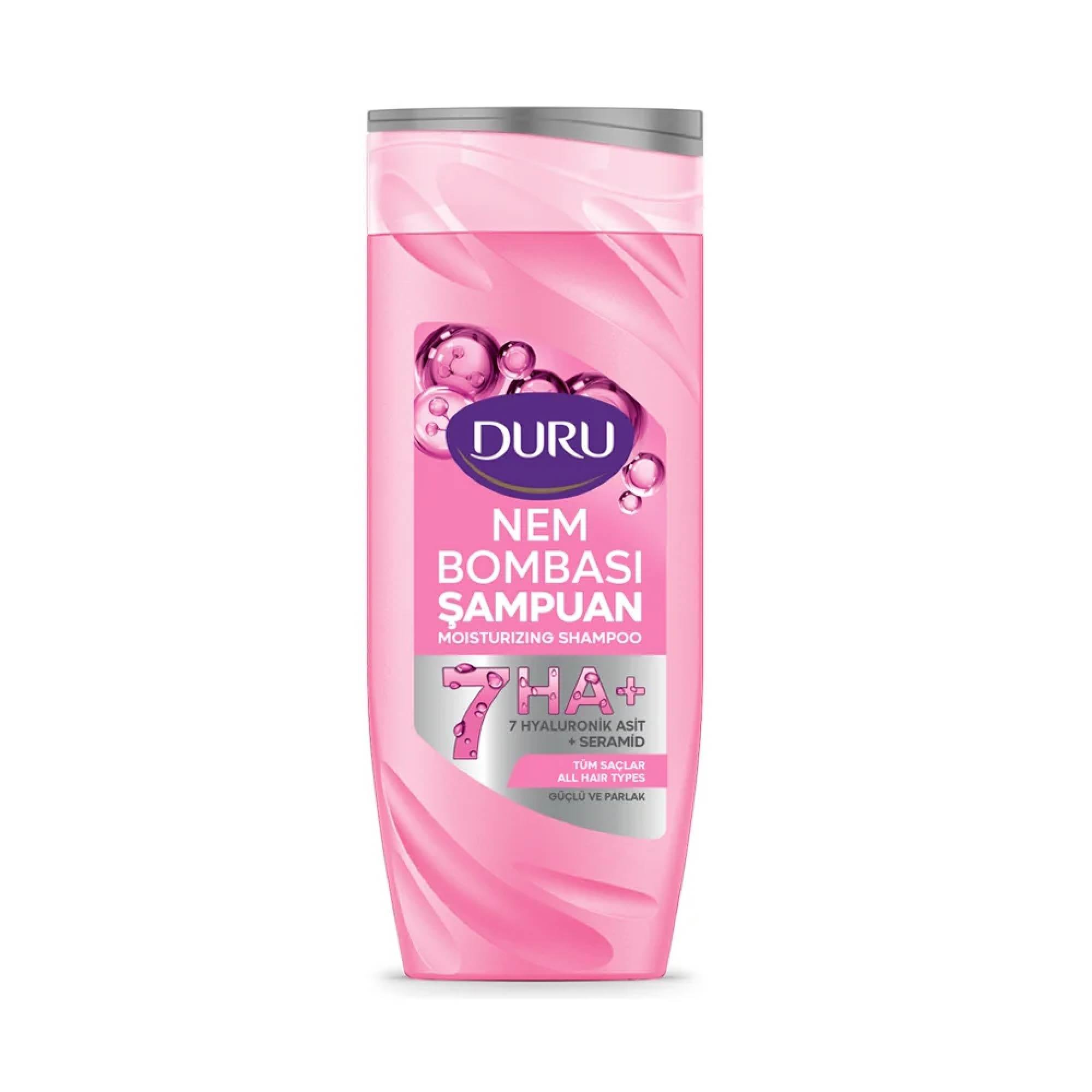 Duru Nem Bombası Güçlü & Parlak Şampuan 400 Ml
