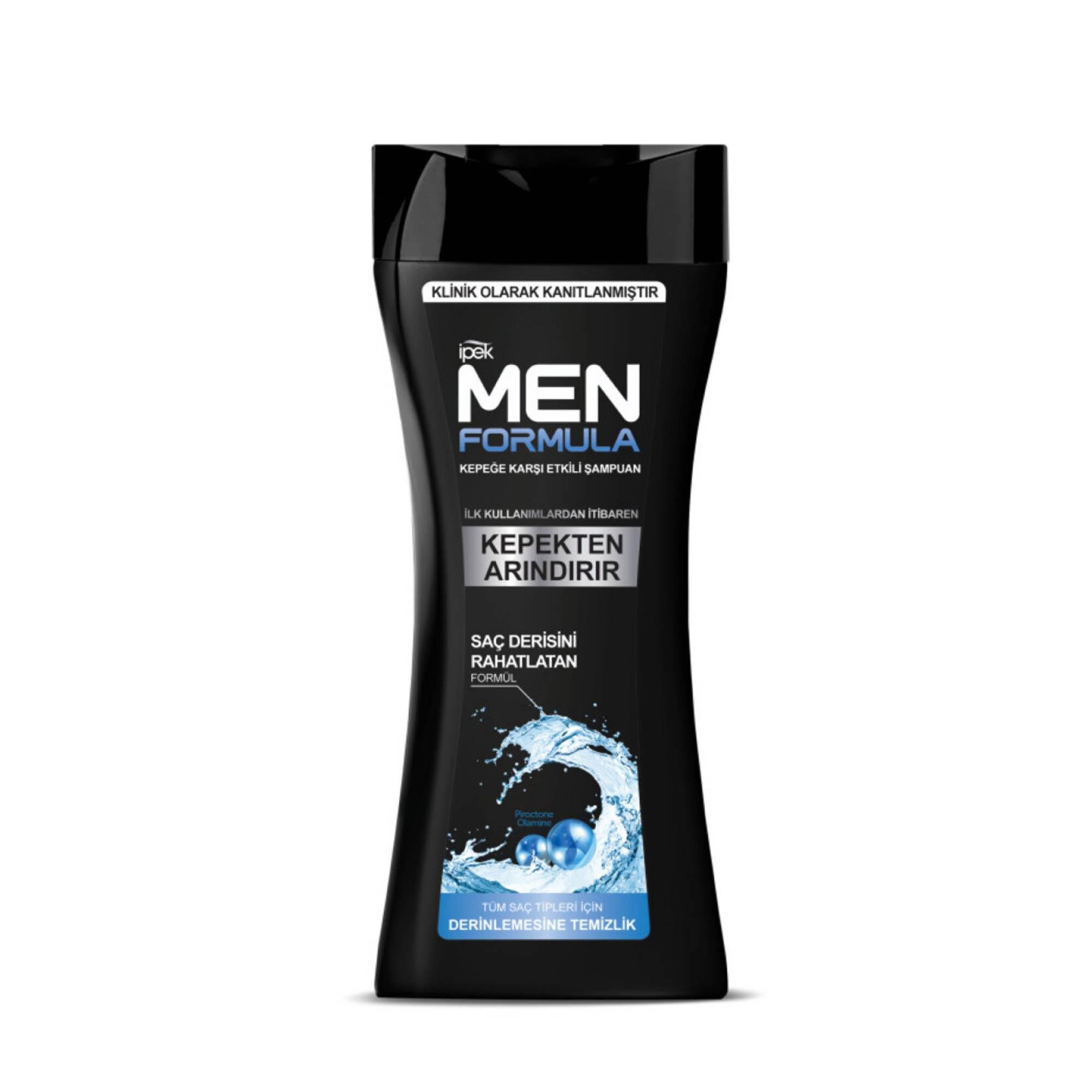 İpek Men Formula Kepeğe Karşı Etkili Şampuan Tüm Saç Tipleri İçin 480ml