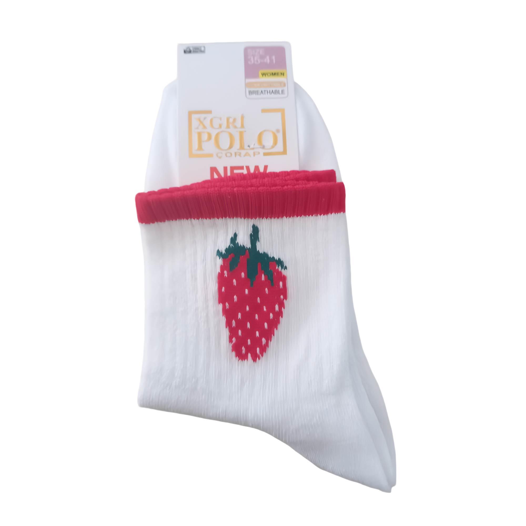 X Gri Polo Kadın Kolej Çorap B77 