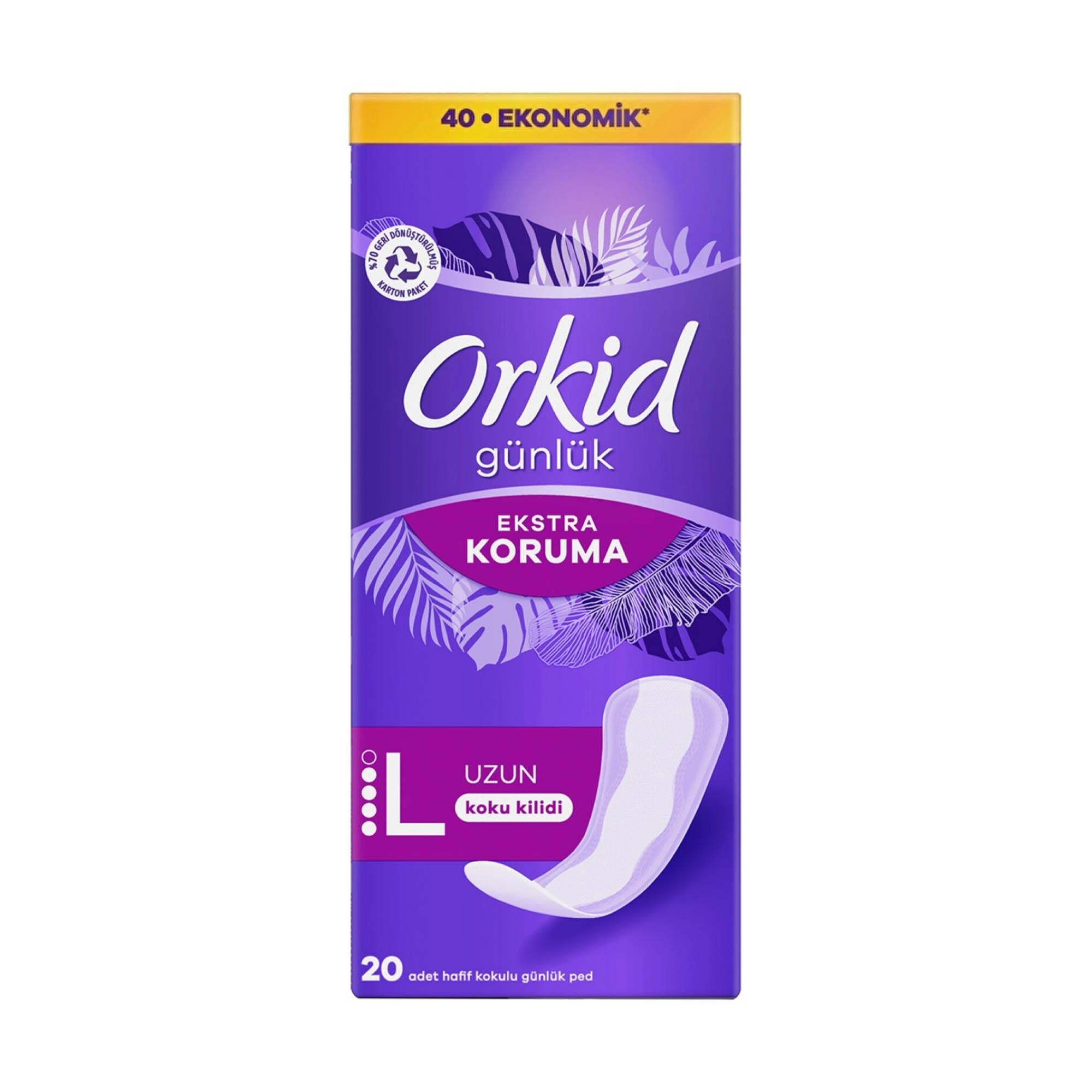 Orkid Extra Koruma Günlük Ped L Uzun 40 Adet