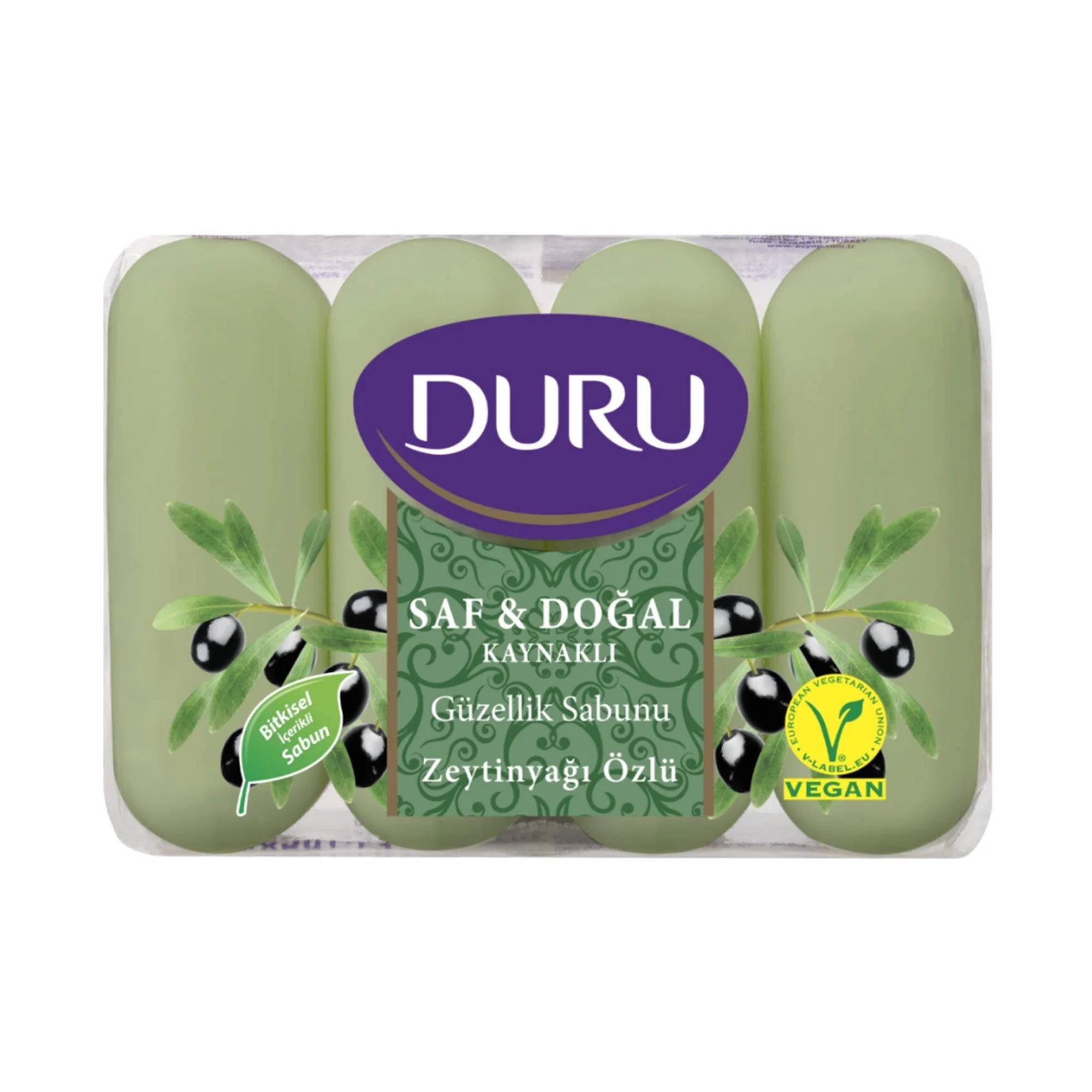 Duru Sabun Saf ve Doğal Zeytinyağlı 4'lü 280gr