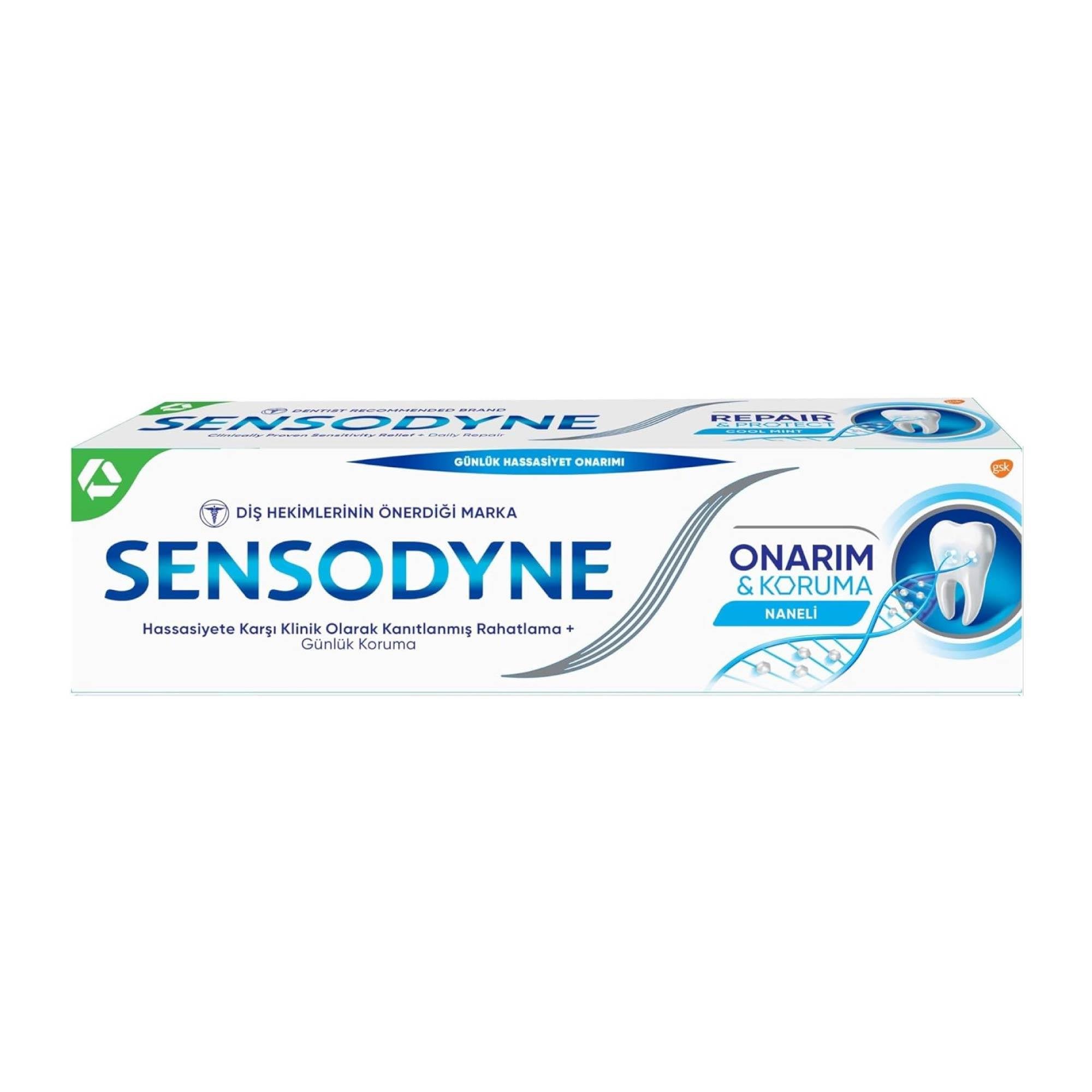 Sensodyne Diş Macunu Onarim Ve Koruma Naneli 75 ml