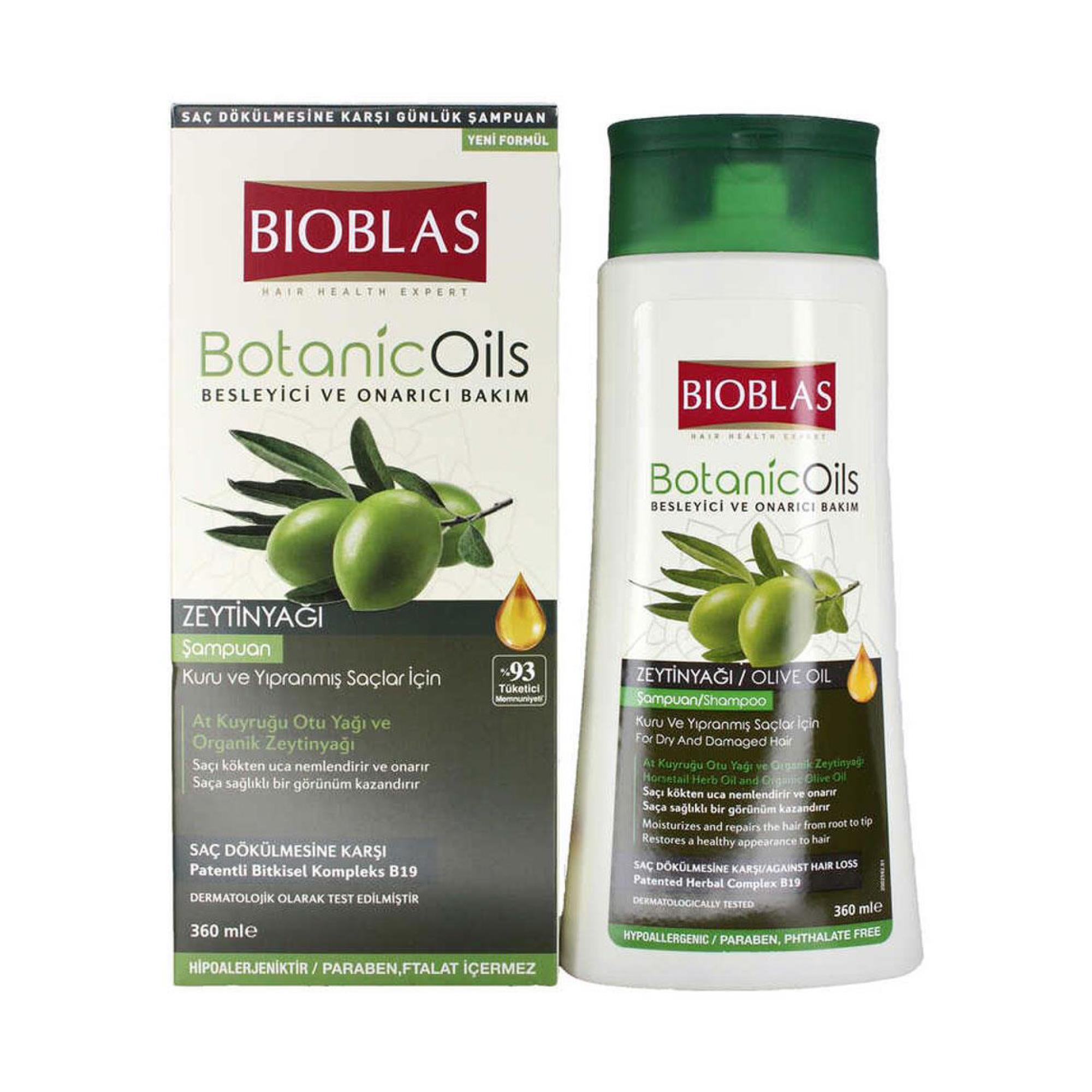Bioblas Şampuan Botanic Oils Zeytin Yağı Tüm Saç Tipleri İçin 360 ml
