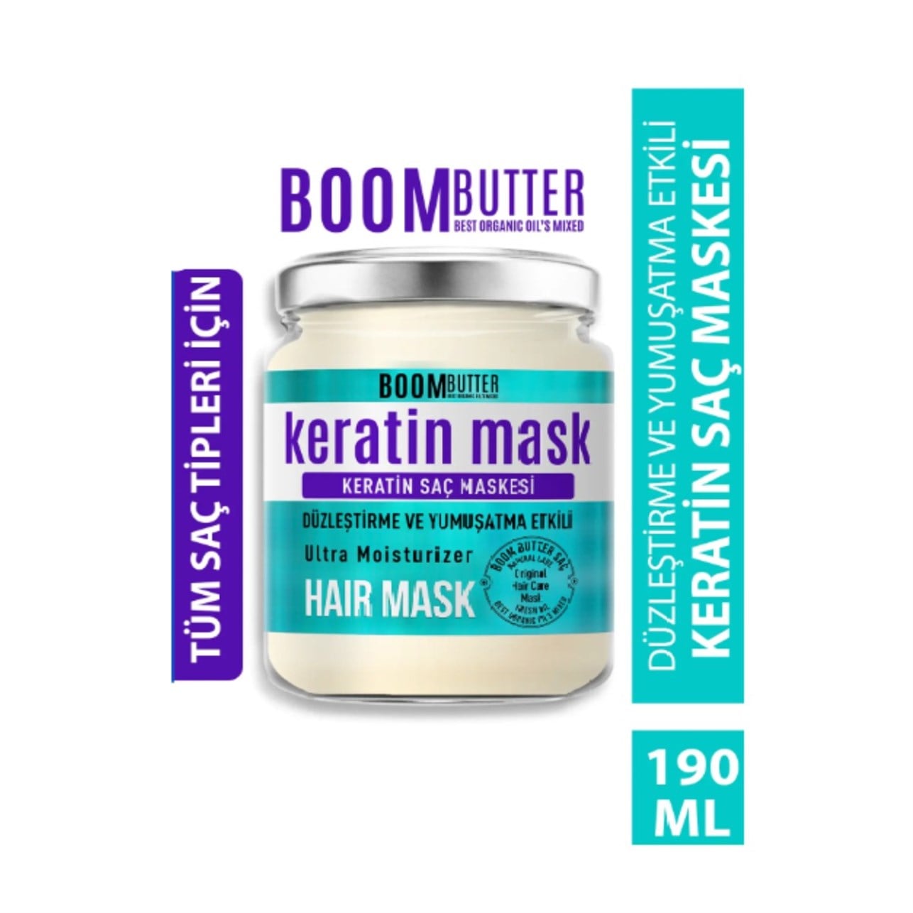 Boom Butter Saç Maskesi Keratin Mask 190 ml 