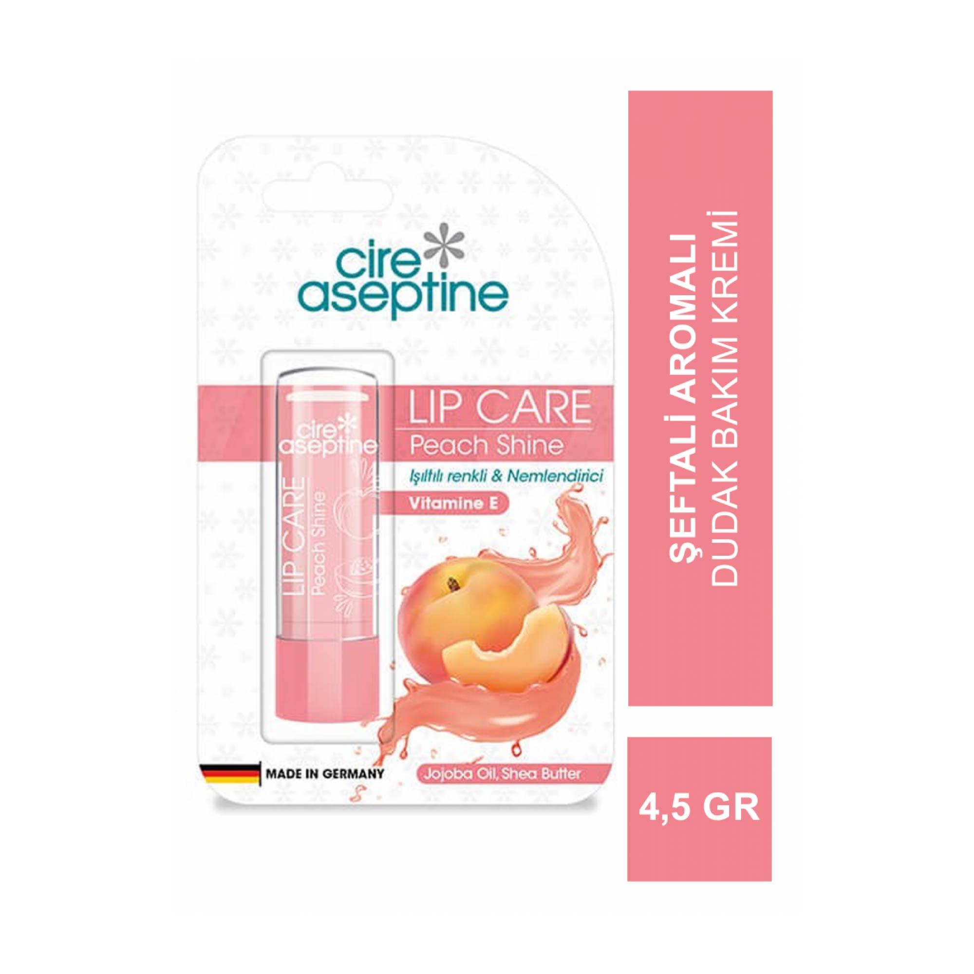 Cire Aseptine Lip Balm- Dudak Balmı Peach Shine 