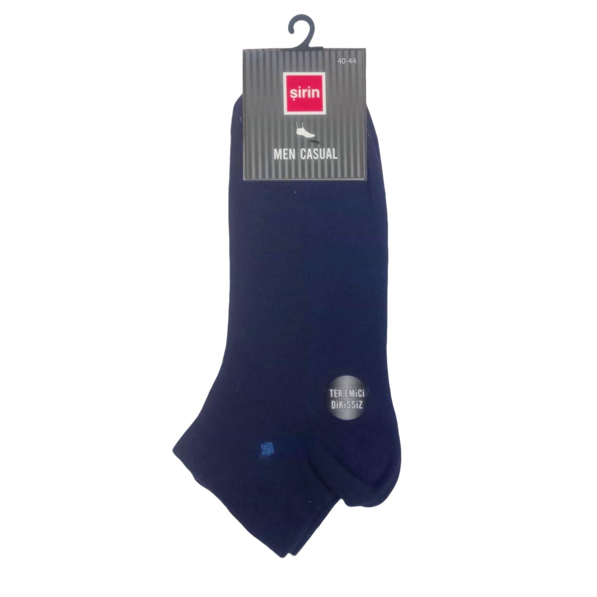 Şirin Patik Casual Ter Emici Dikişsiz Çorap Lacivert Erkek 7090
